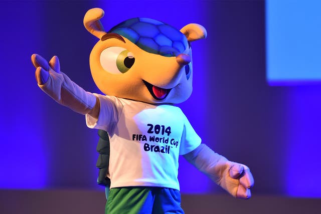 Fuleco, the official mascot of the Brazil World Cup