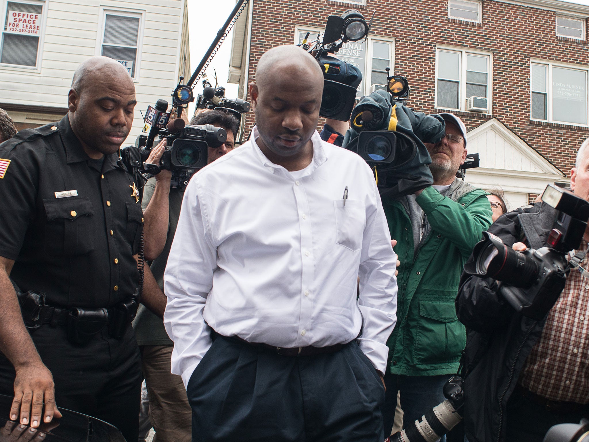 Kevin Roper departs after his court appearance at Middlesex County Courthouse on 11 June, 2014, in New Brunswick, New Jersey