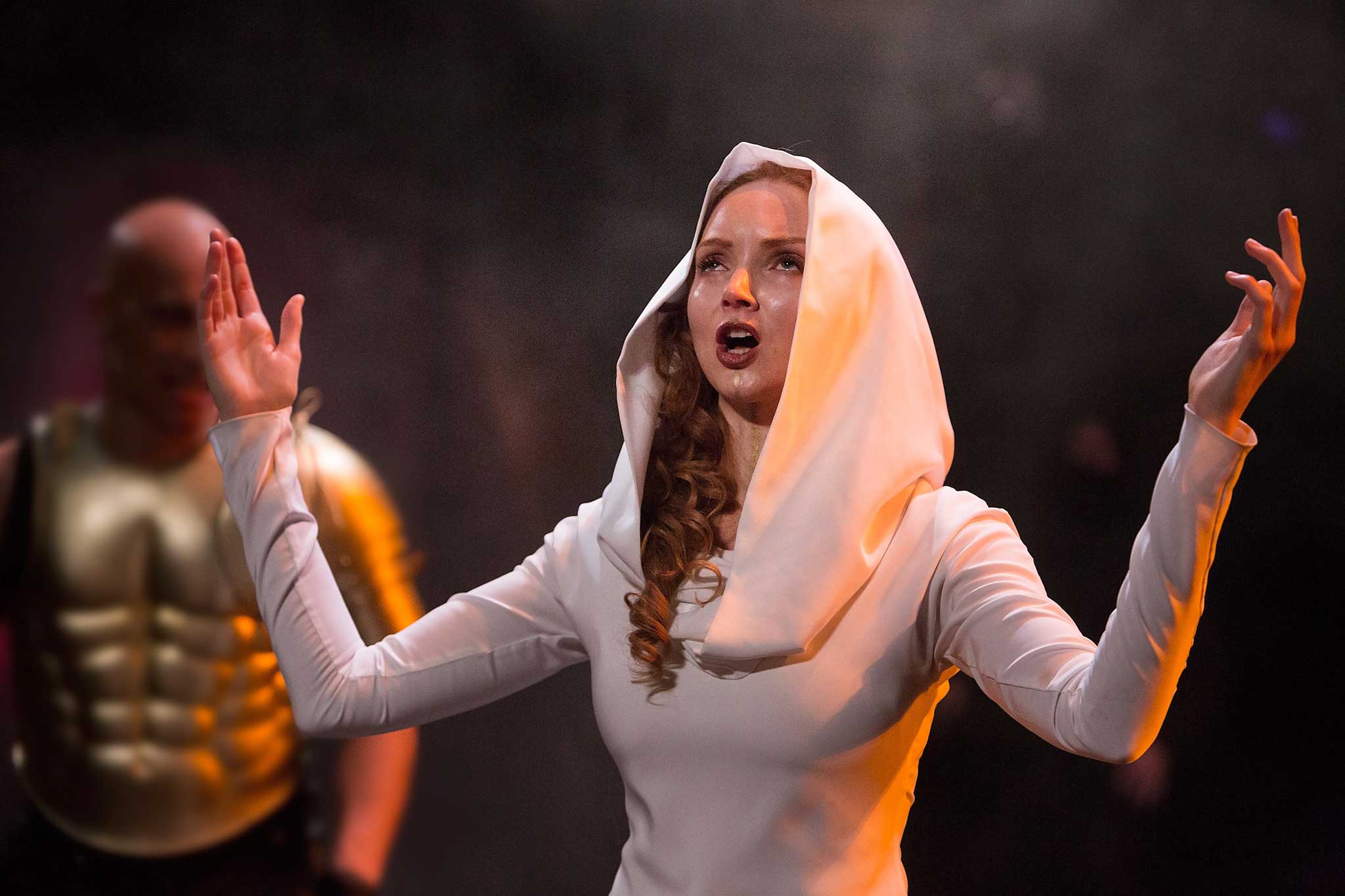 Thrilling: Lily Cole as Helen of Troy in Simon Armitage's 'The Last Days of Troy'