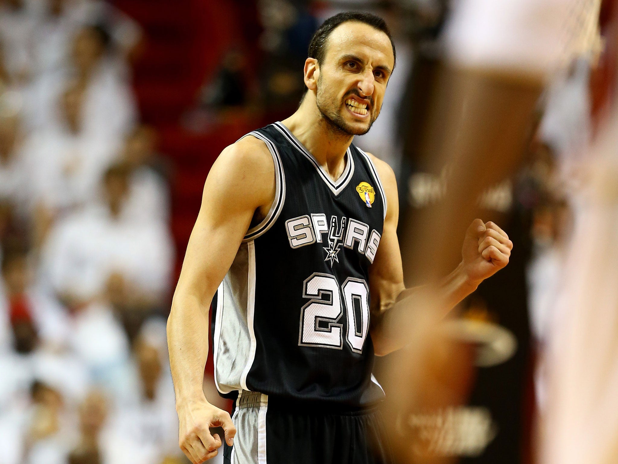 Manu Ginobili and the San Antonio Spurs are just one win away from the title after beating the Miami Heat 107-86