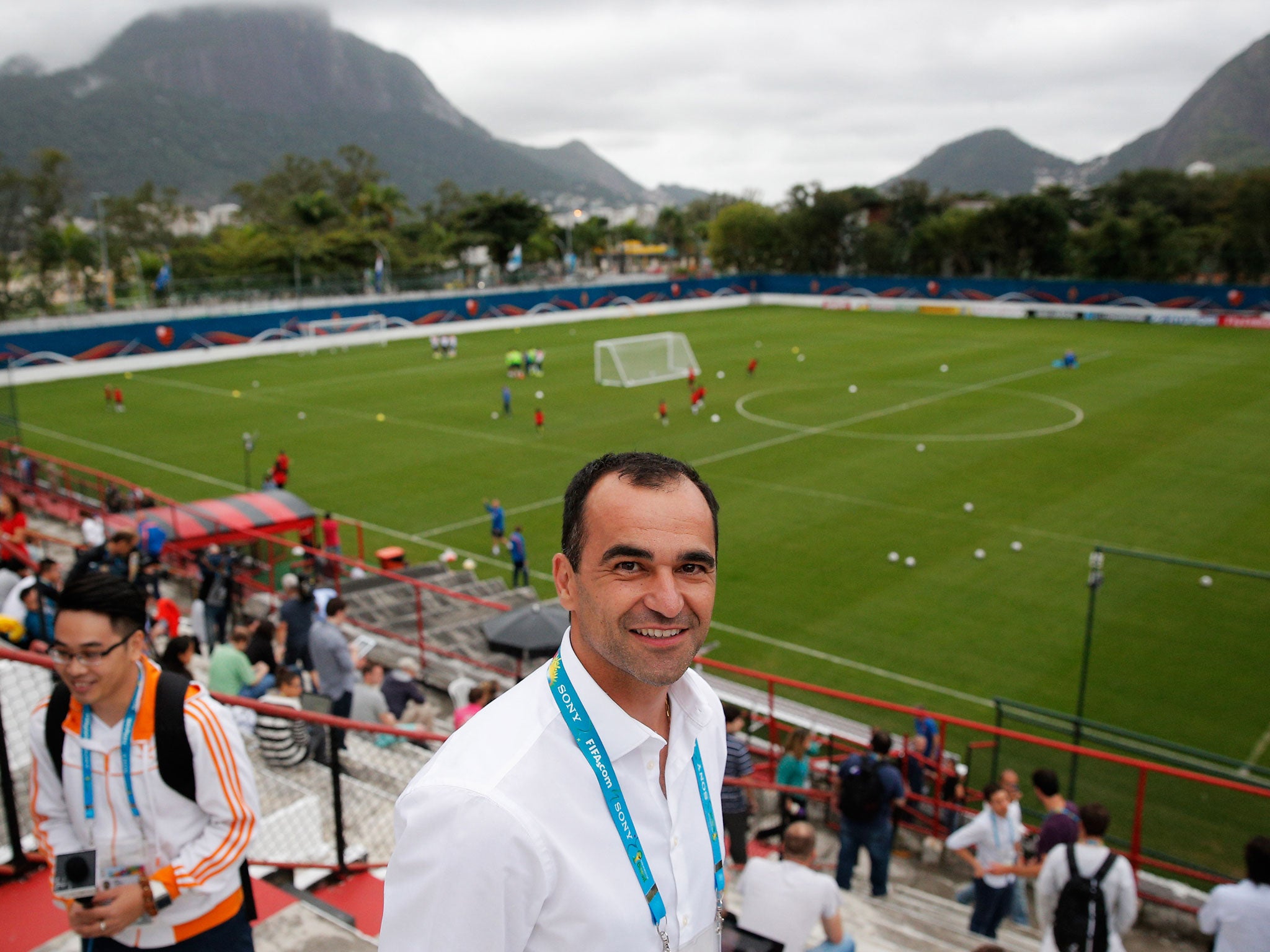 The Everton boss is in Brazil commentating on the World Cup for ESPN