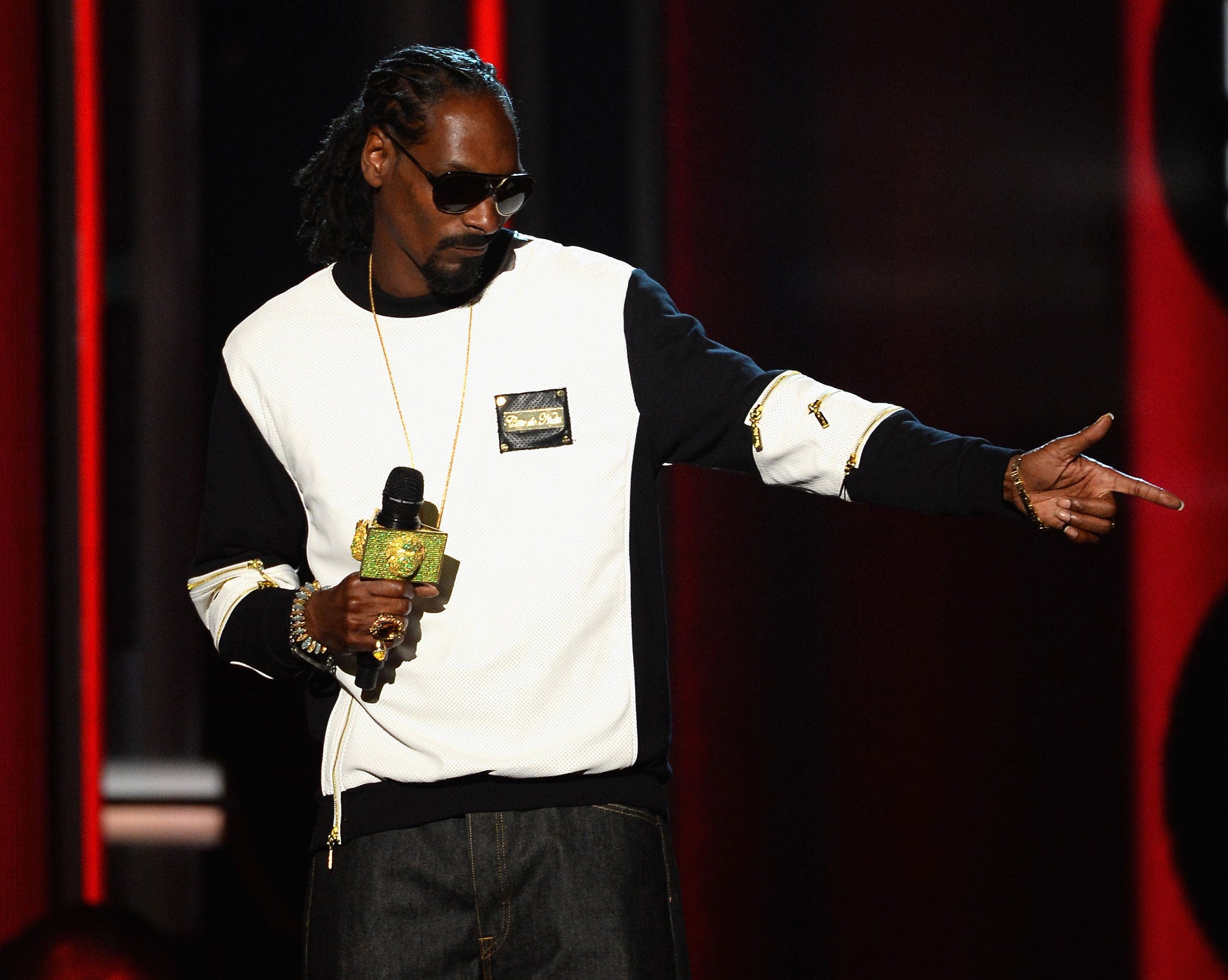 Snoop Dogg speaks onstage during the 2014 Billboard Music Awards at the MGM Grand Garden Arena on 18 May, 2014, in Las Vegas, Nevada