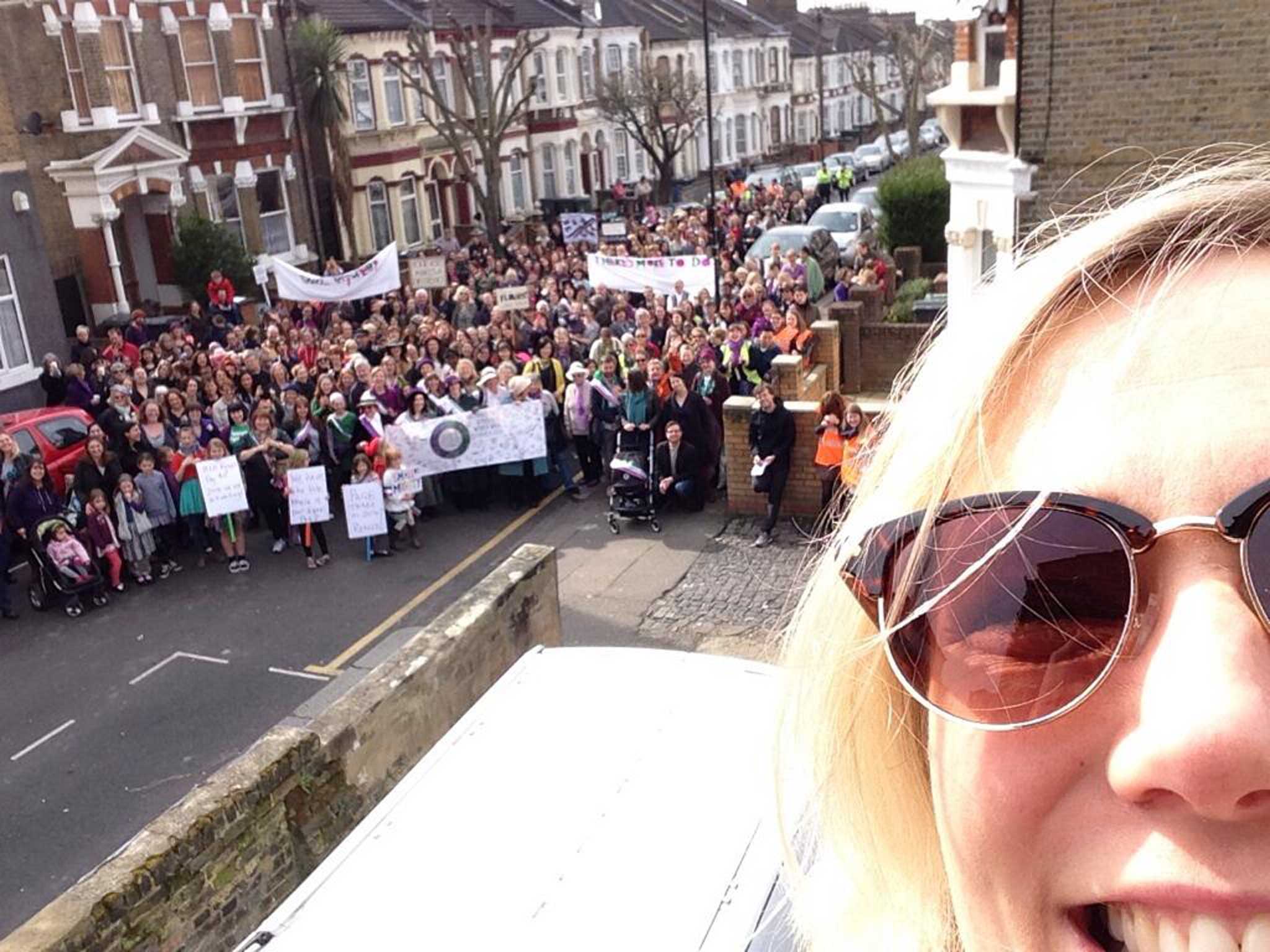 Creasy's 'suffragette selfie' on International Women's Day