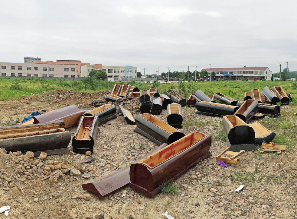 A ban on burials kicked in at the beginning of June in Anhui province