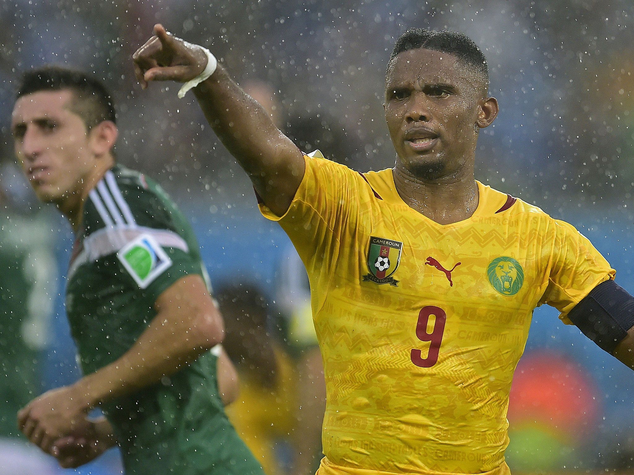 Samuel Eto'o in action during the recent World Cup in Brazil