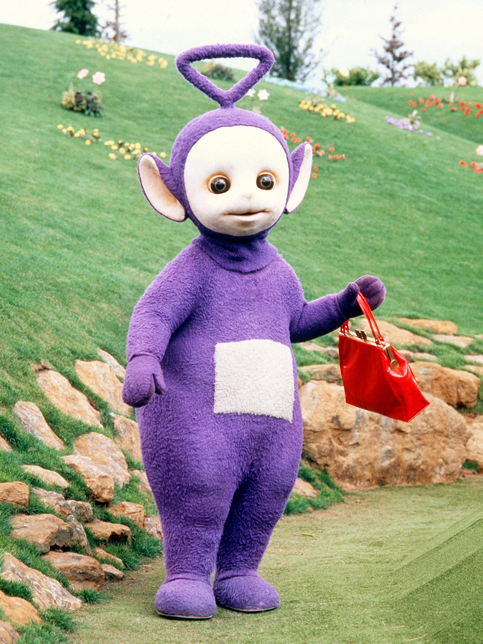 Teletubbies tinky winky's heavy bag