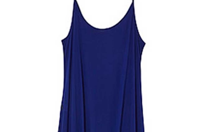Plumo's simple Aradia dress in dark purple, £65, plumo.com