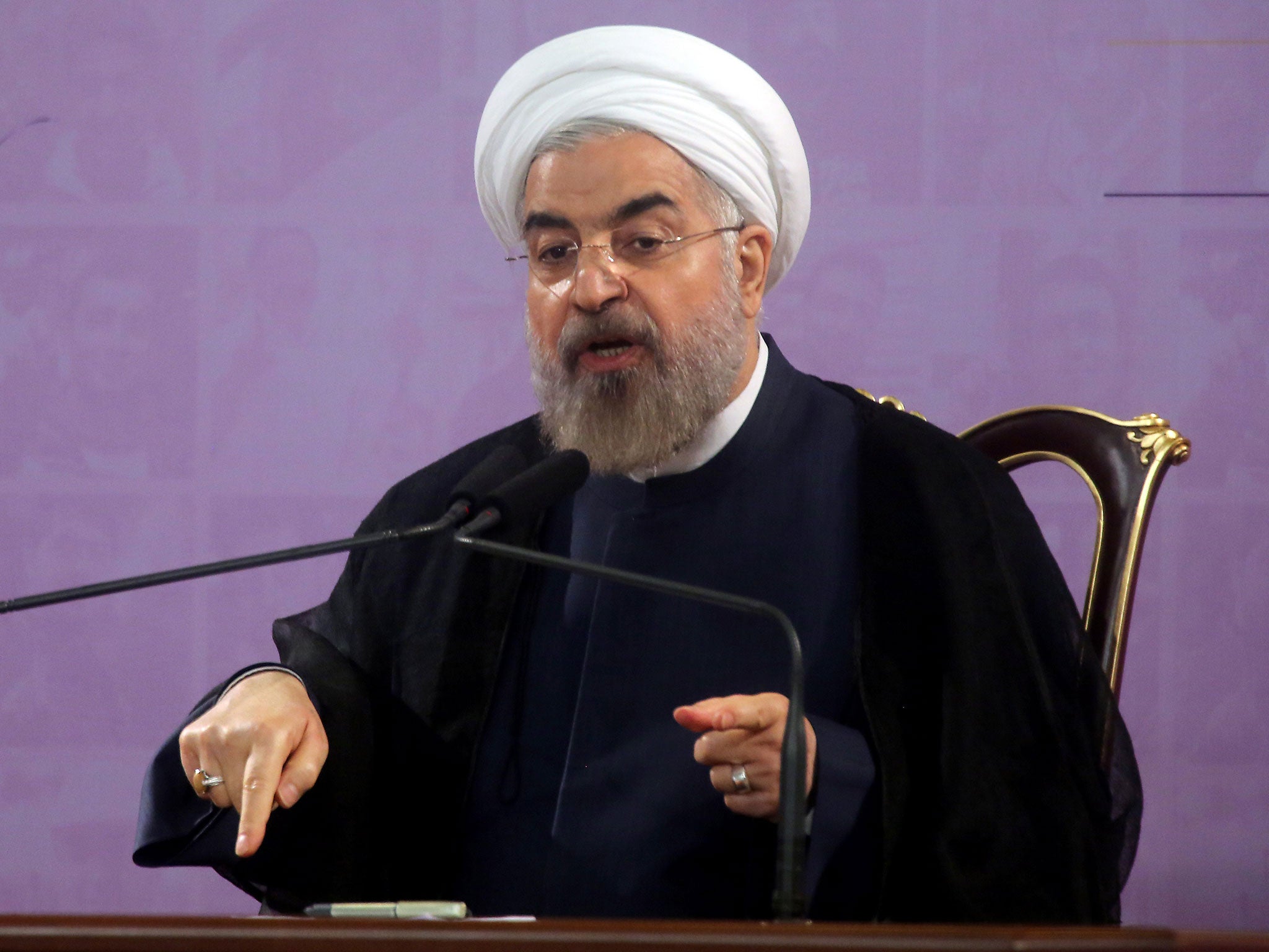 Rouhani says that it was willing to help its neighbour