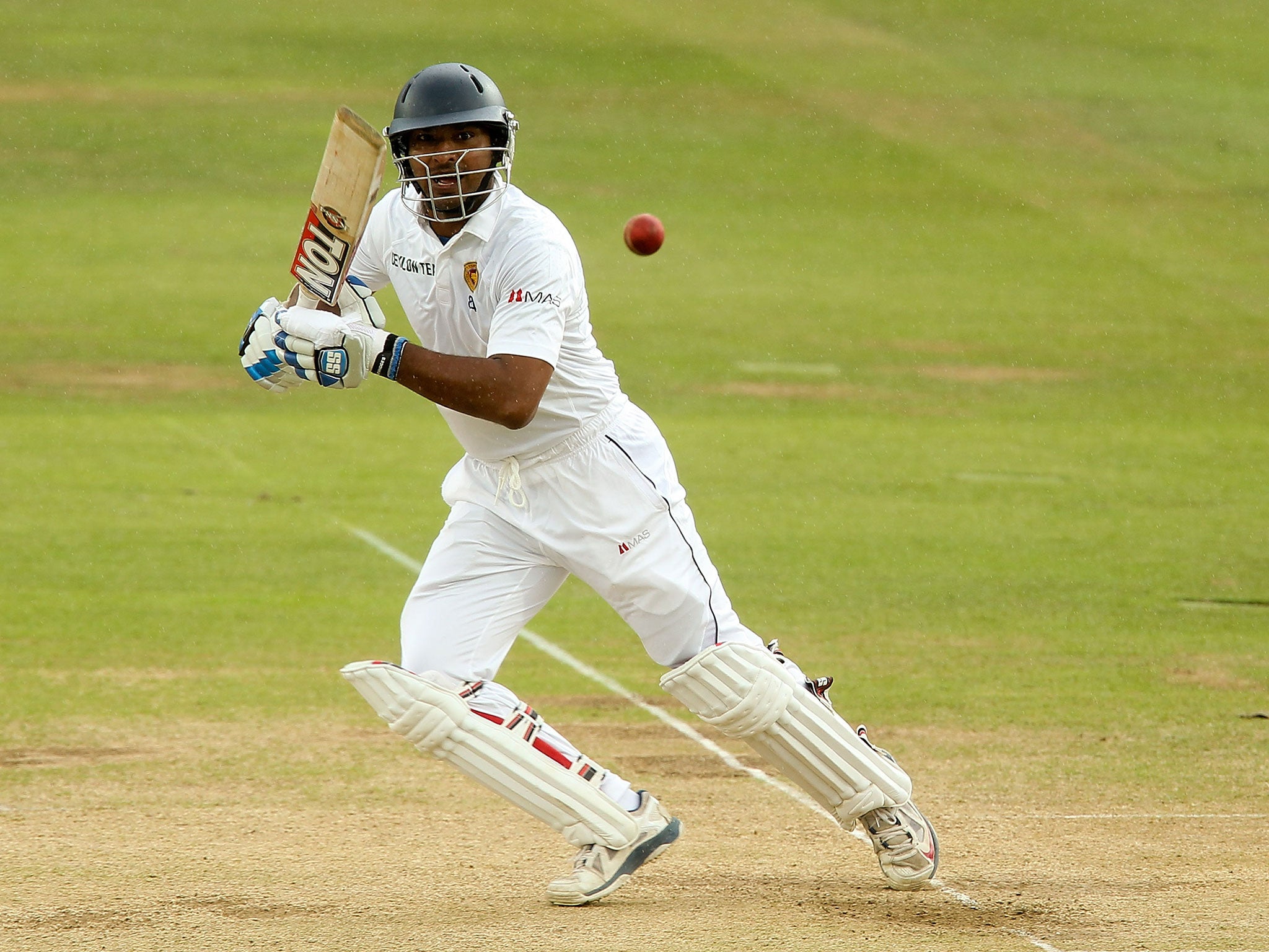 Kumar Sangakkara of Sri Lanka in action during day three of 1st Investec Test match between England and Sri Lanka at Lord's