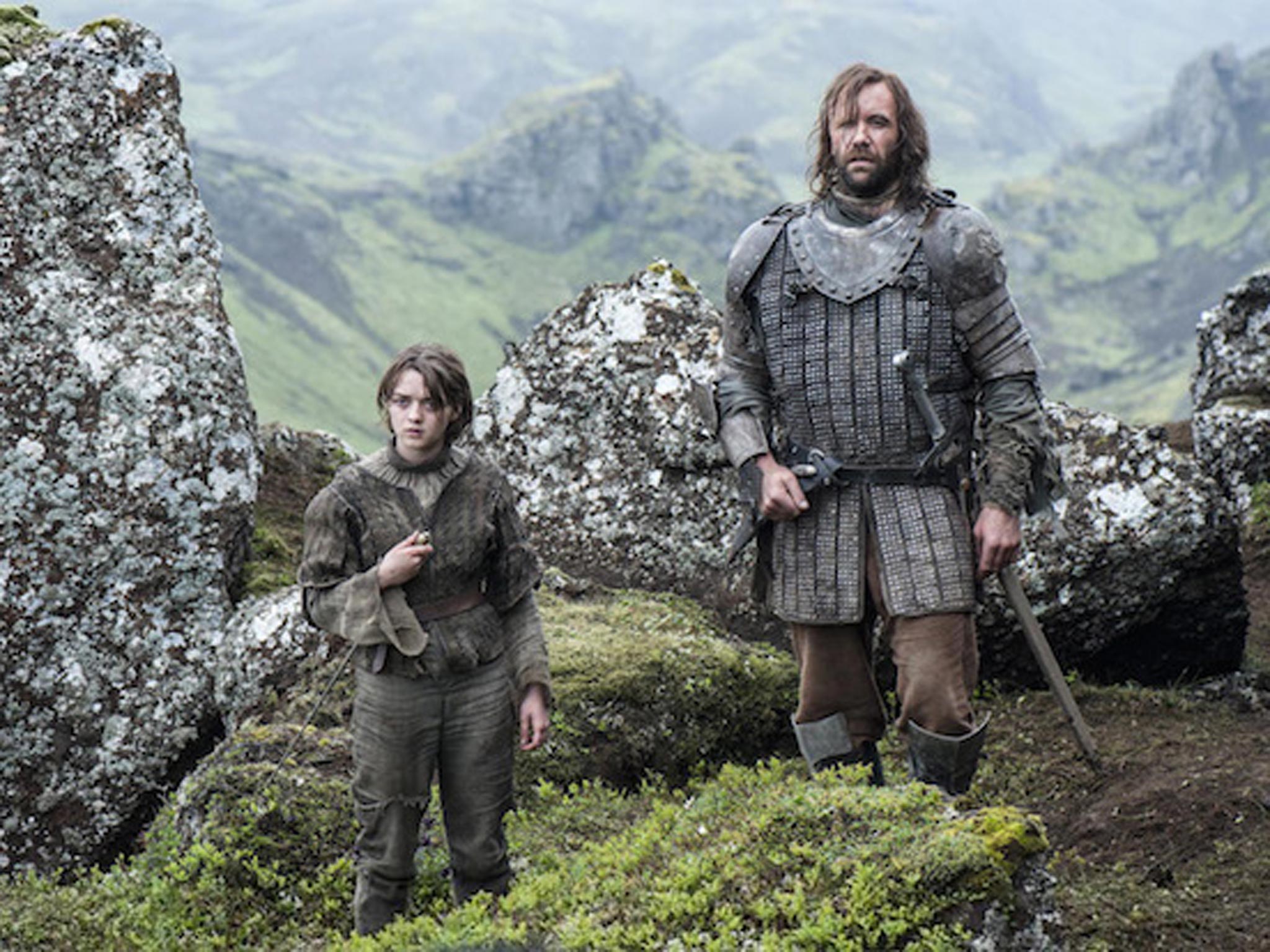 Arya and the Hound meet an unwelcome visitor