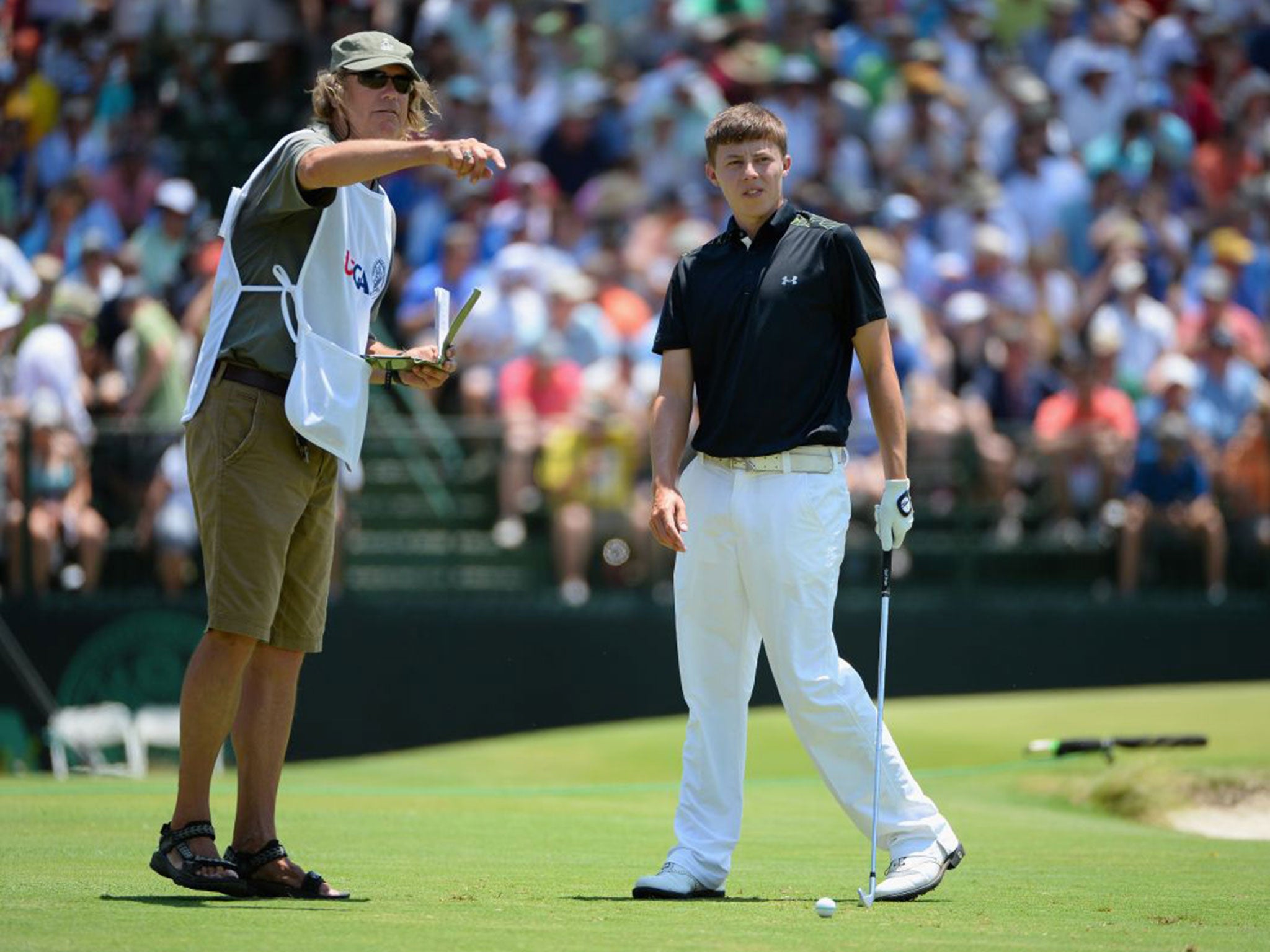 Matthew Fitzpatrick struggles despite advice from caddie Lorne Duncan