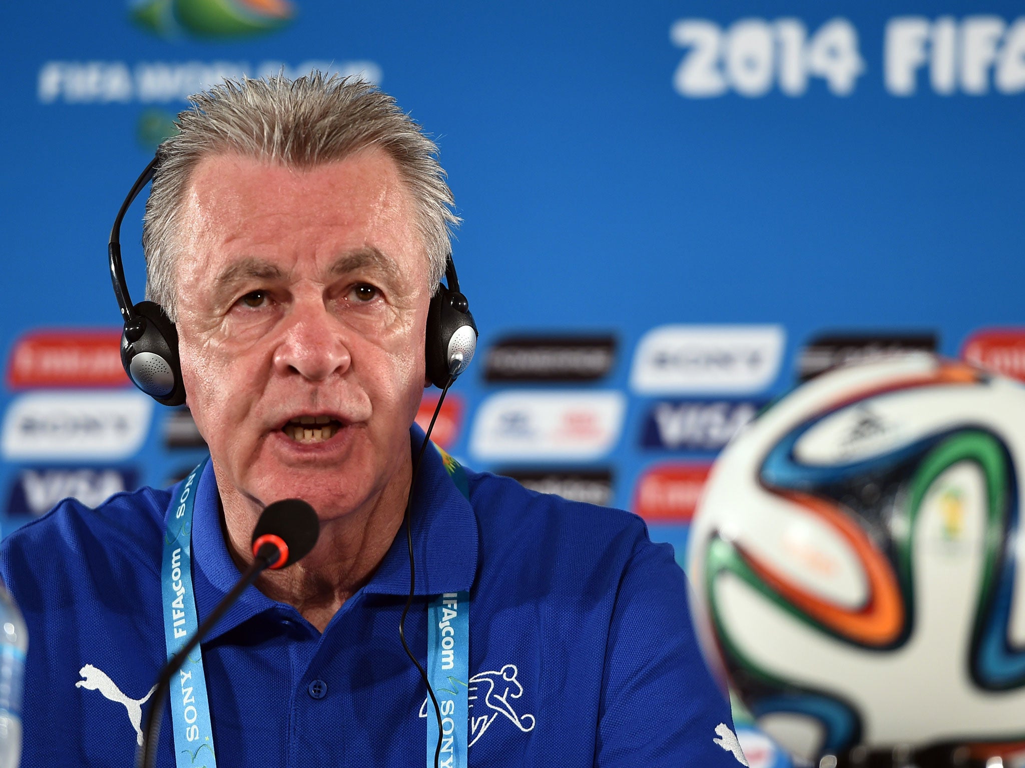 Switzerland's German coach Ottmar Hitzfeld quit after the match