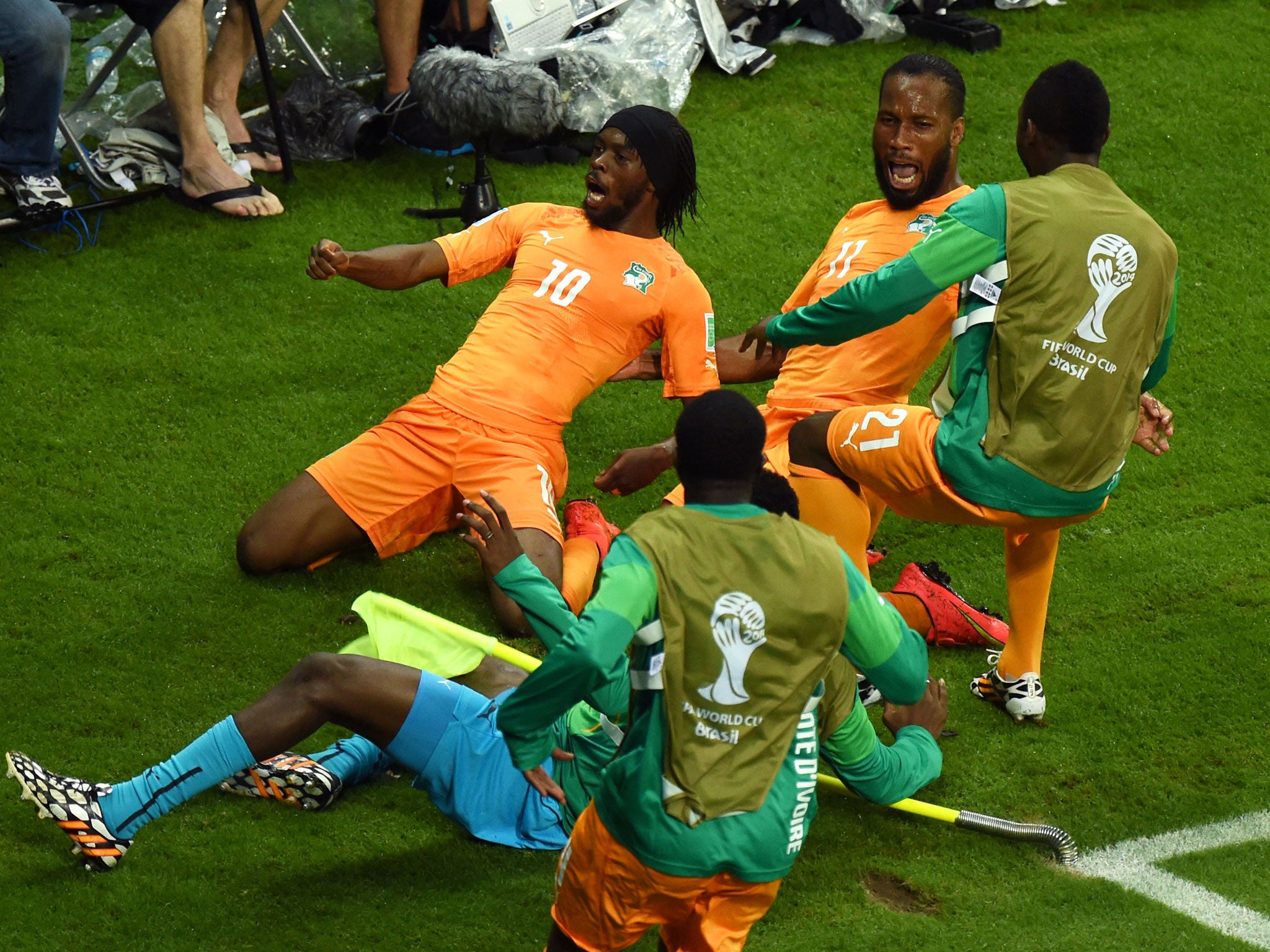 Ivory Coast 2 Japan 1 Match Report Didier Drogba Inspires Comeback Win With Wilfried Bony And