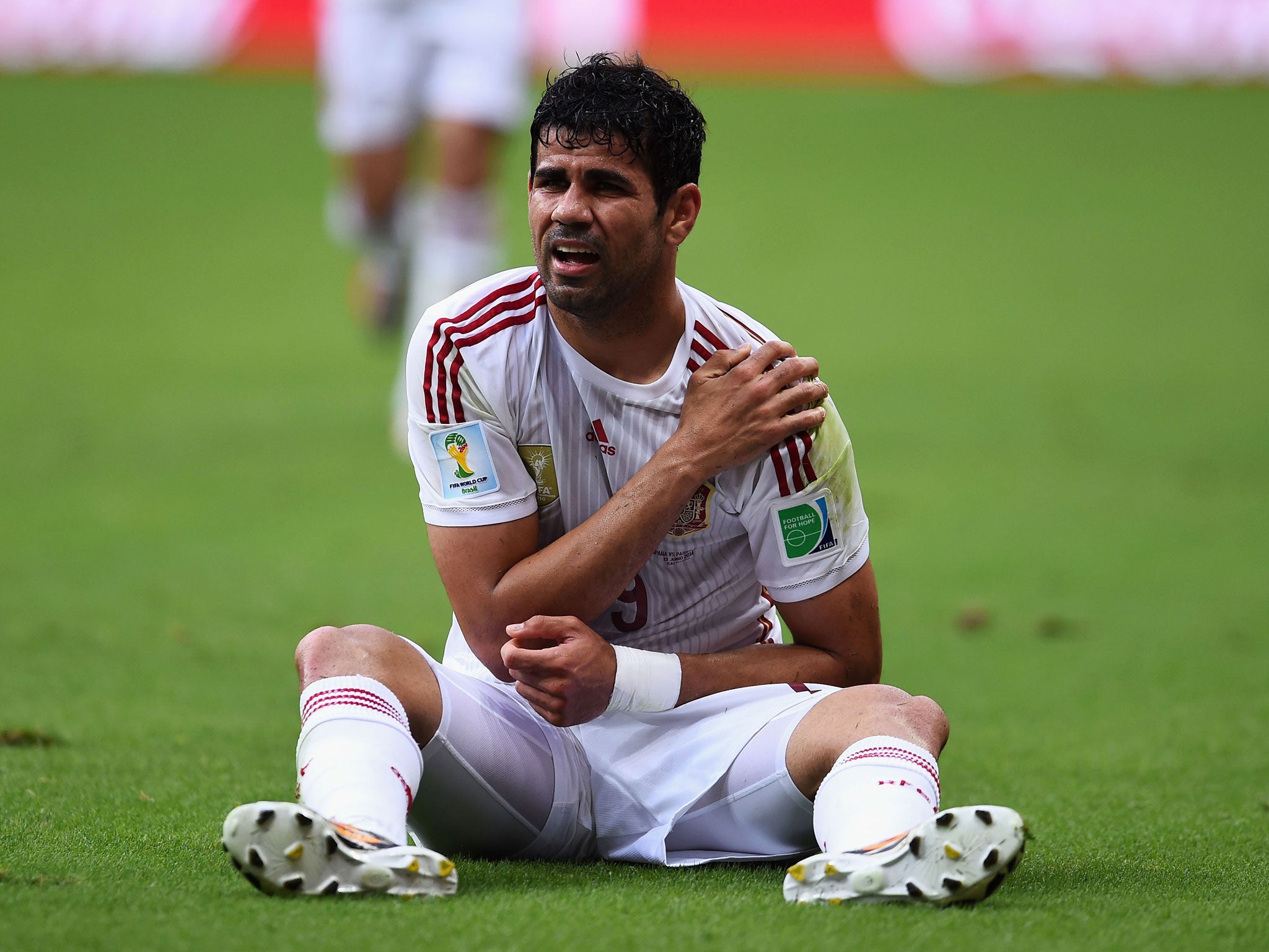 Diego Costa in action for Spain