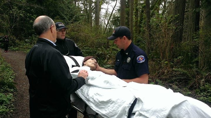 Ed was escorted around Meadowdale Beach Park as per his dying wish