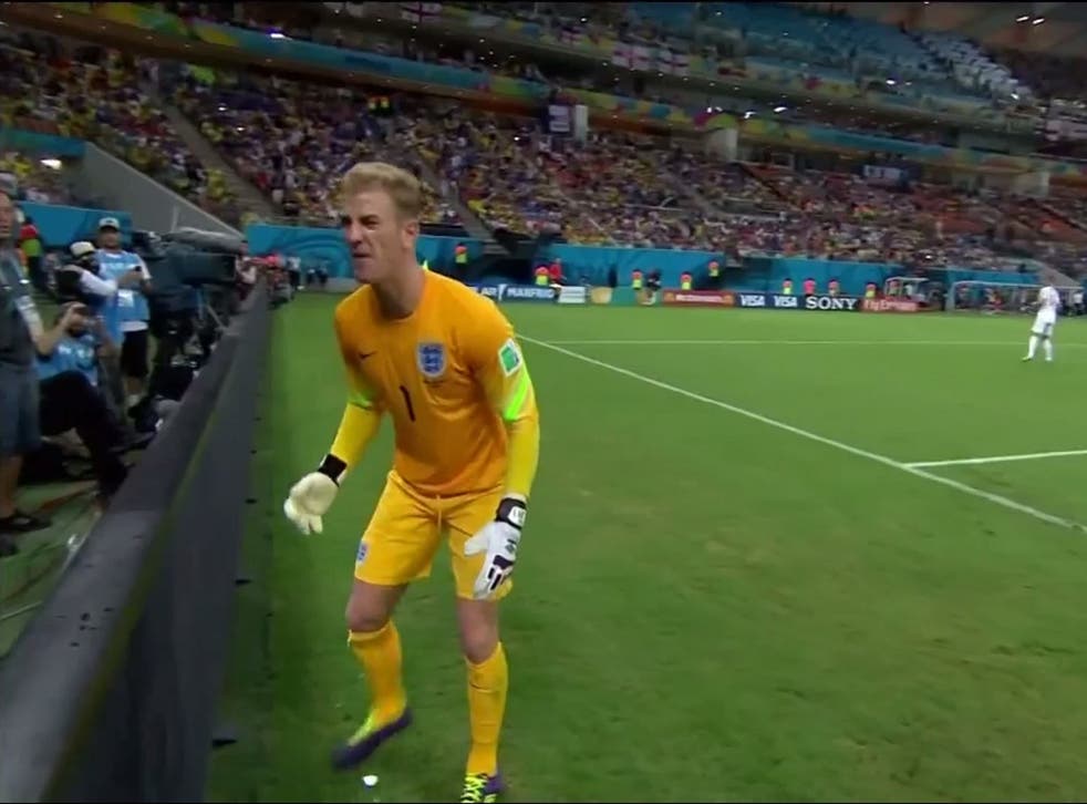World Cup 14 Video England Goalkeeper Joe Hart Screams And Swears At Ball Boy After Andrea Pirlo S Near Perfect Free Kick During Italy Defeat The Independent The Independent