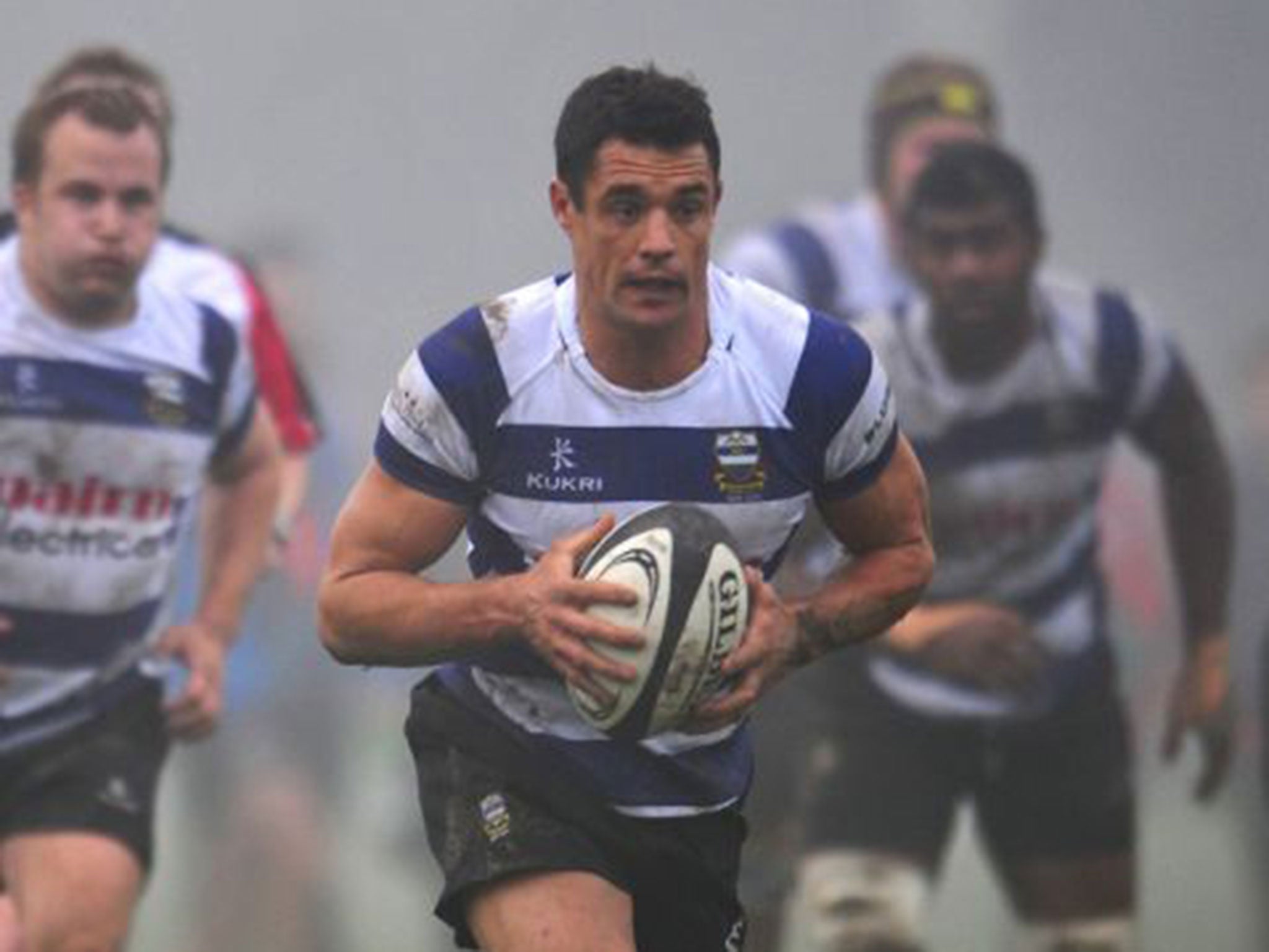 Dan Carter, who grew up near Christchurch, in action for Southbridge last weekend