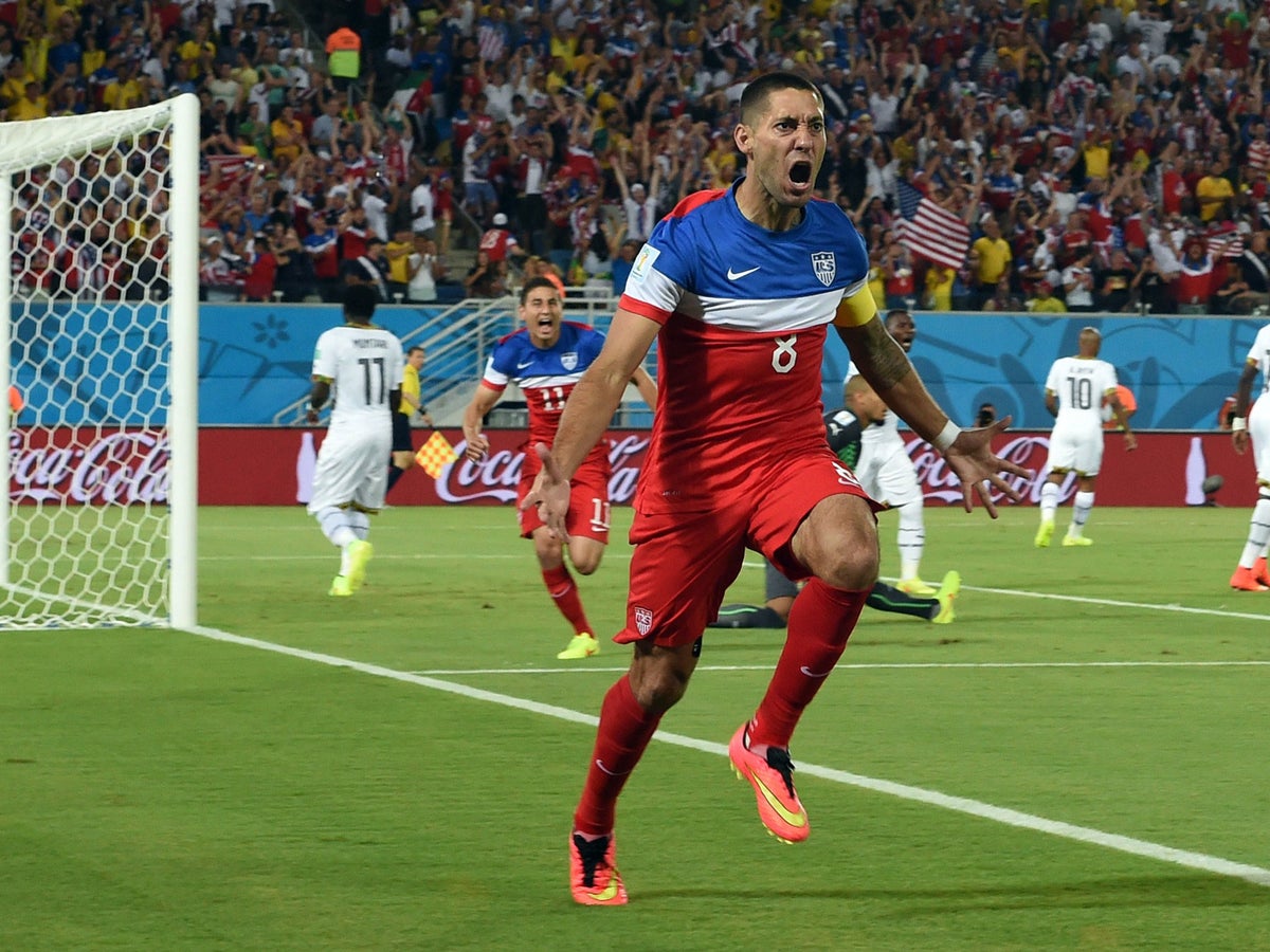 Ghana 1 USA 2 match report: Clint Dempsey strikes early to give USA perfect  start to World Cup, The Independent