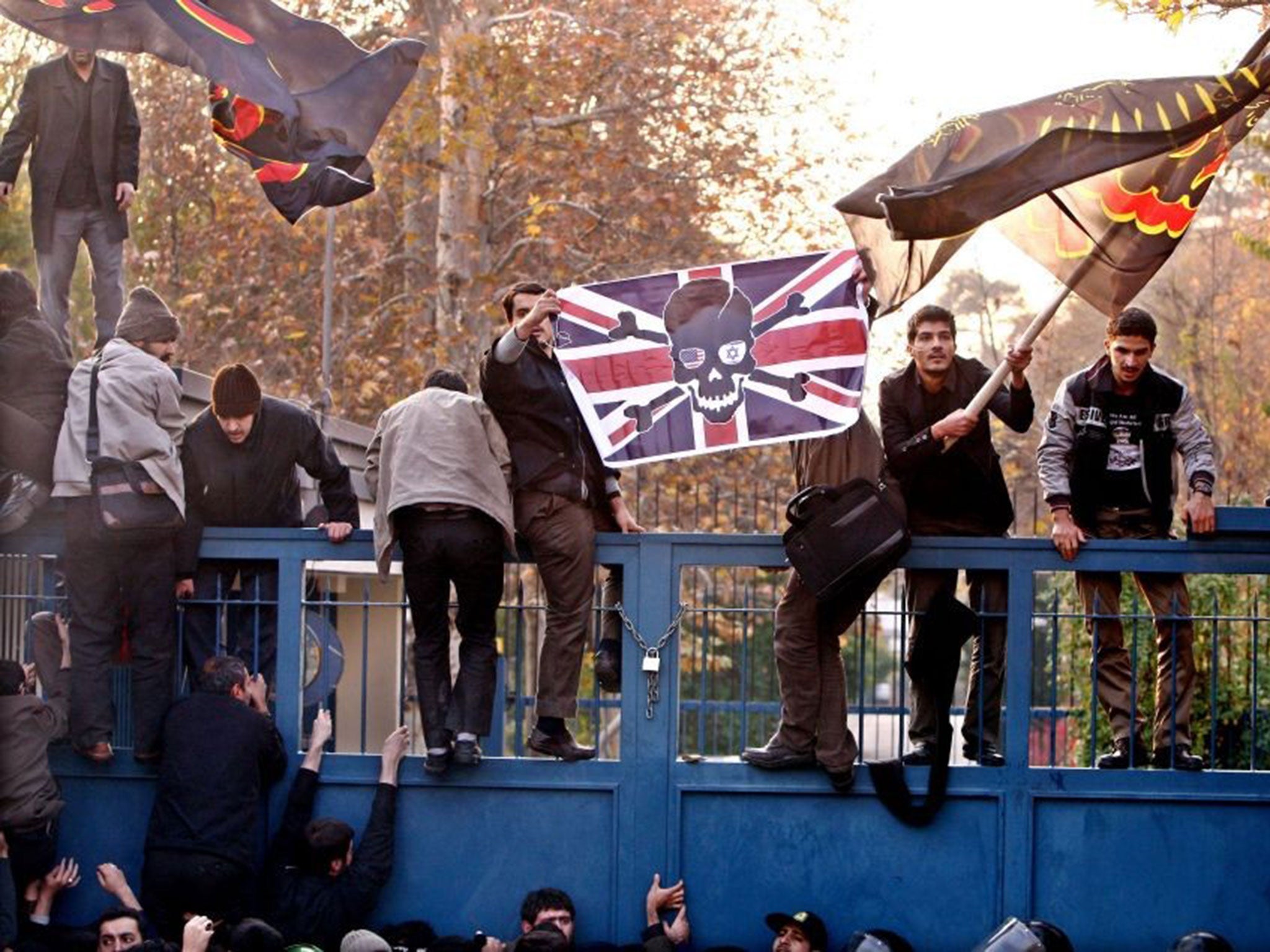 Flashback to November 2011 when hundreds of Iranian students broke into the British embassy in Tehran, which is now due to reopen