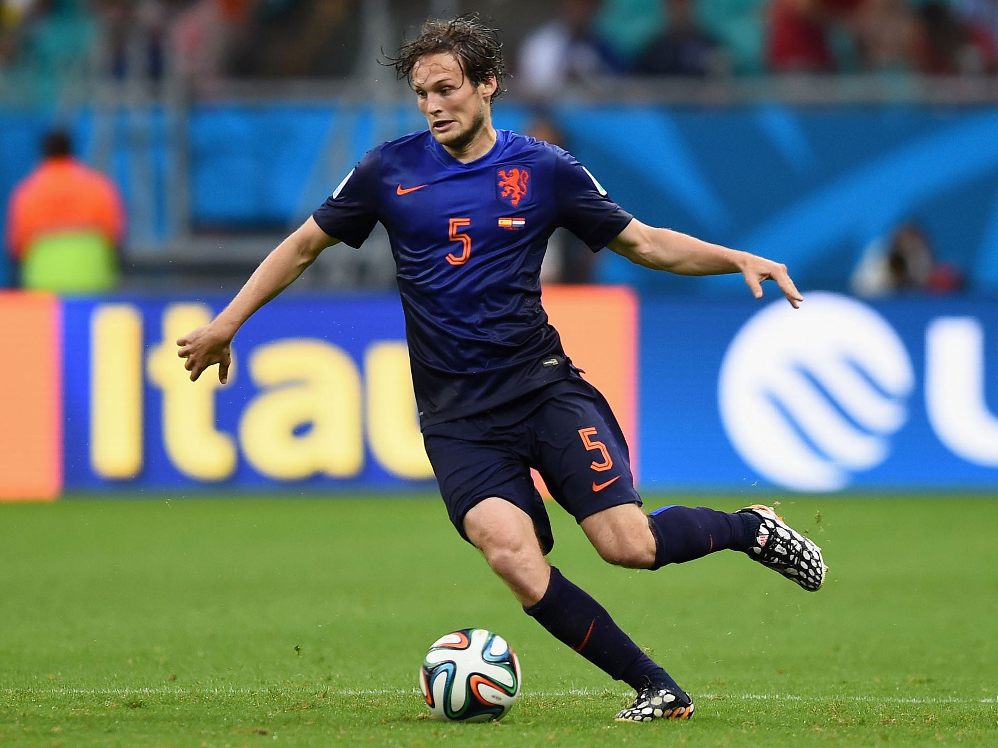 Daley Blind in action for the Netherlands during the World Cup