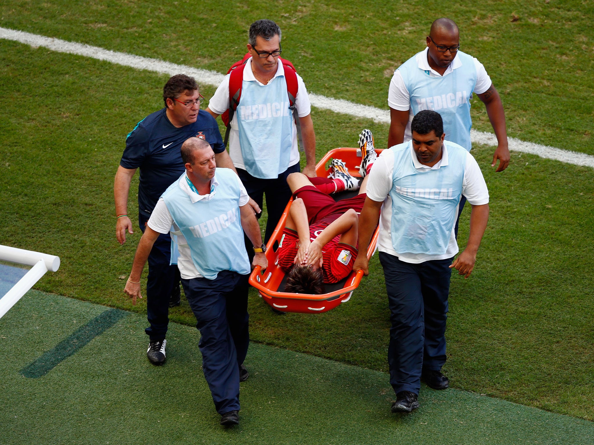 Portugal pair Fabio Coentrao and Hugo Almeida will miss the rest of the group stage