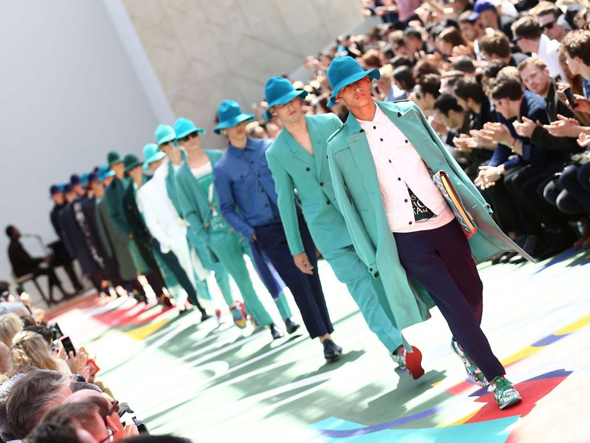 The Burberry show at the London Collections: Men SS15