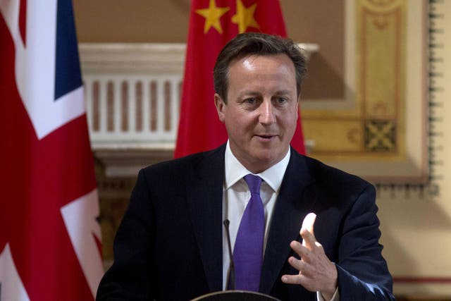 Prime Minister David Cameron speaks during a news conference in London 17 June, 2014