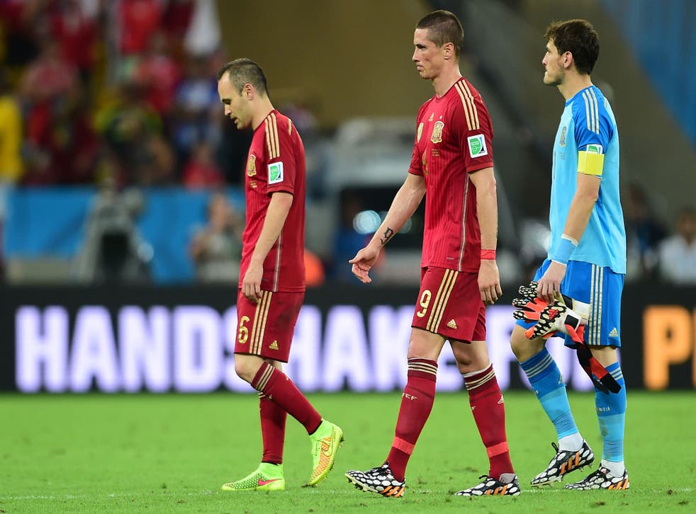 Spain are out of the World Cup after a 2-0 defeat to Chile
