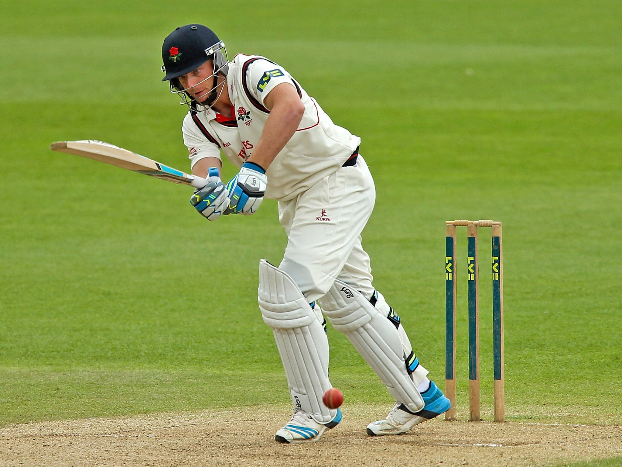 Jos Buttler hit an unbeaten century for Lancashire