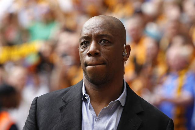 File photo of former England footballer and ITV pundit Ian Wright, who is understood to have flown home from Brazil after his wife and children were burgled at knifepoint in London