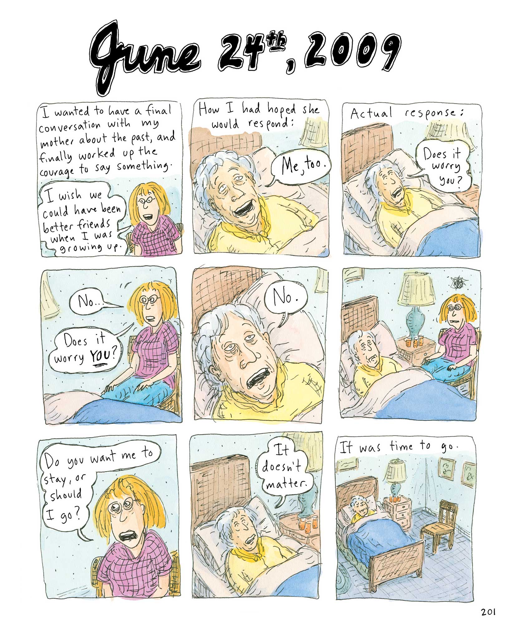 Straight talking: Roz Chast's work tackles a dark, tricky subject