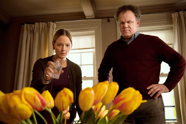 Sharp: Jodie Foster and John C. Reilly in 'Carnage', Roman Polanski's film adaptation of Yasmina Reza's play, 'God of Carnage', which also dealt with marital tensions