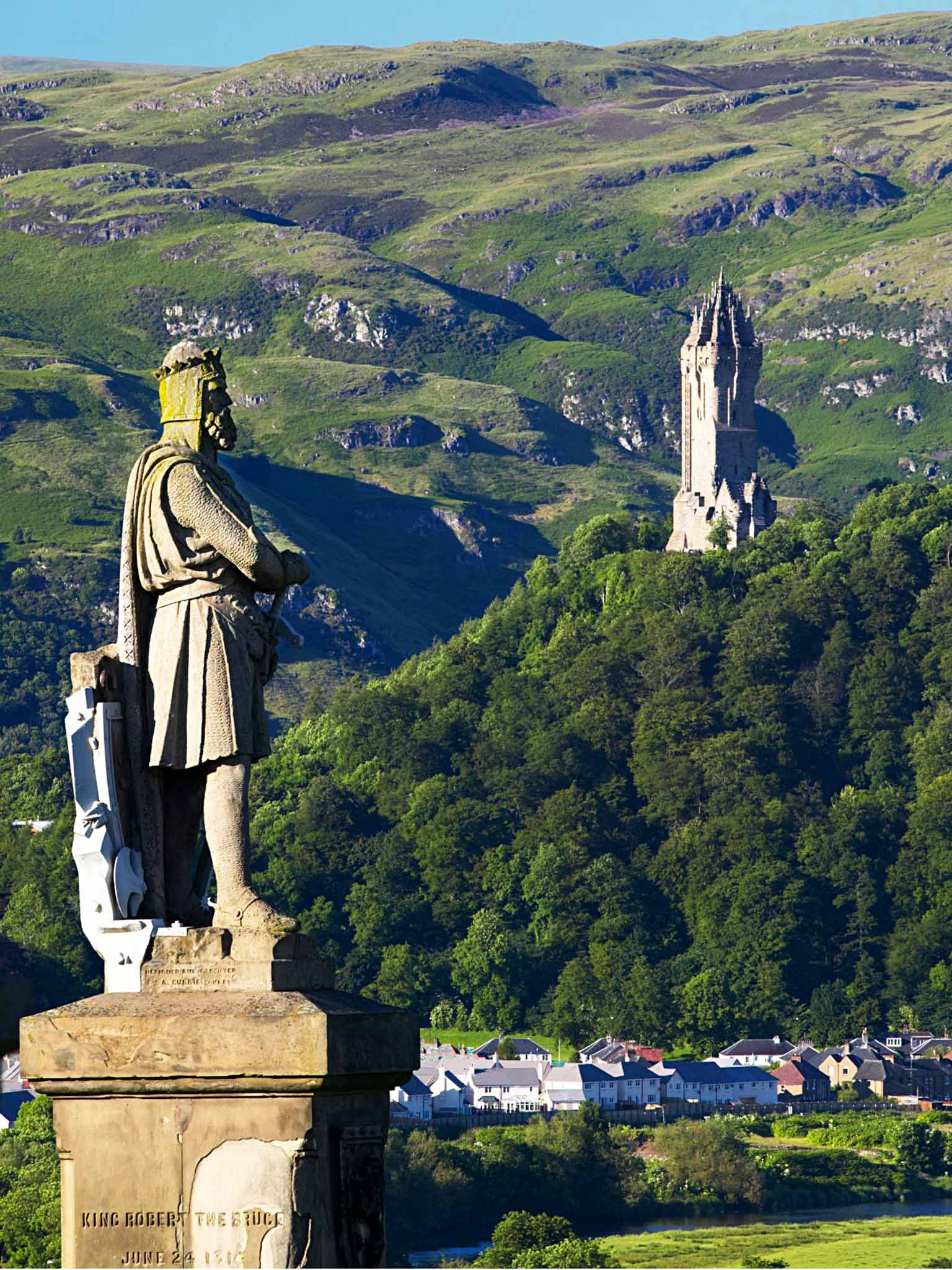 King and country: the view from Stirling Castle to the Wallace Monument