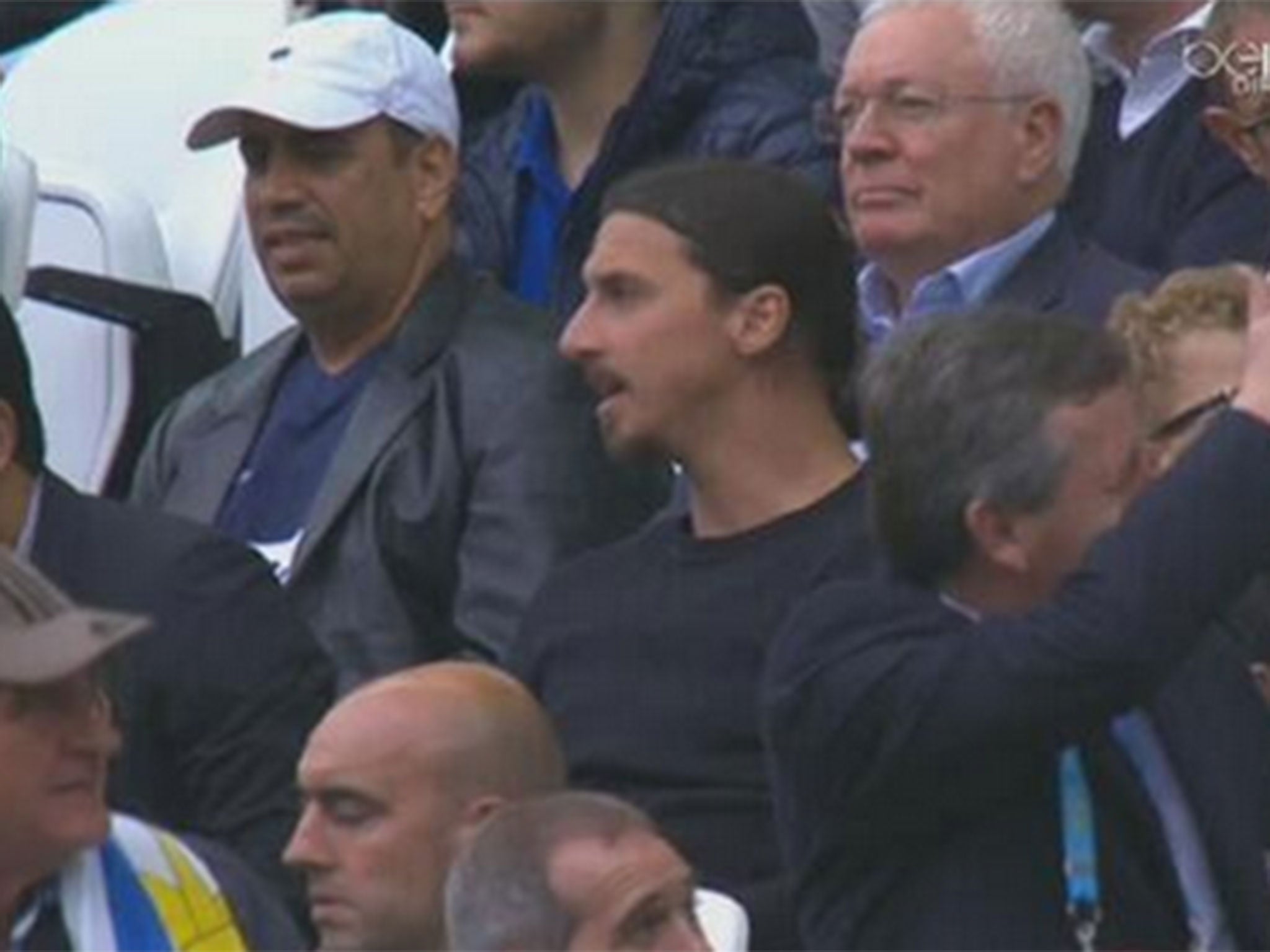 Zlatan Ibrahimovic was in Sao Paulo to see England face Uruguay