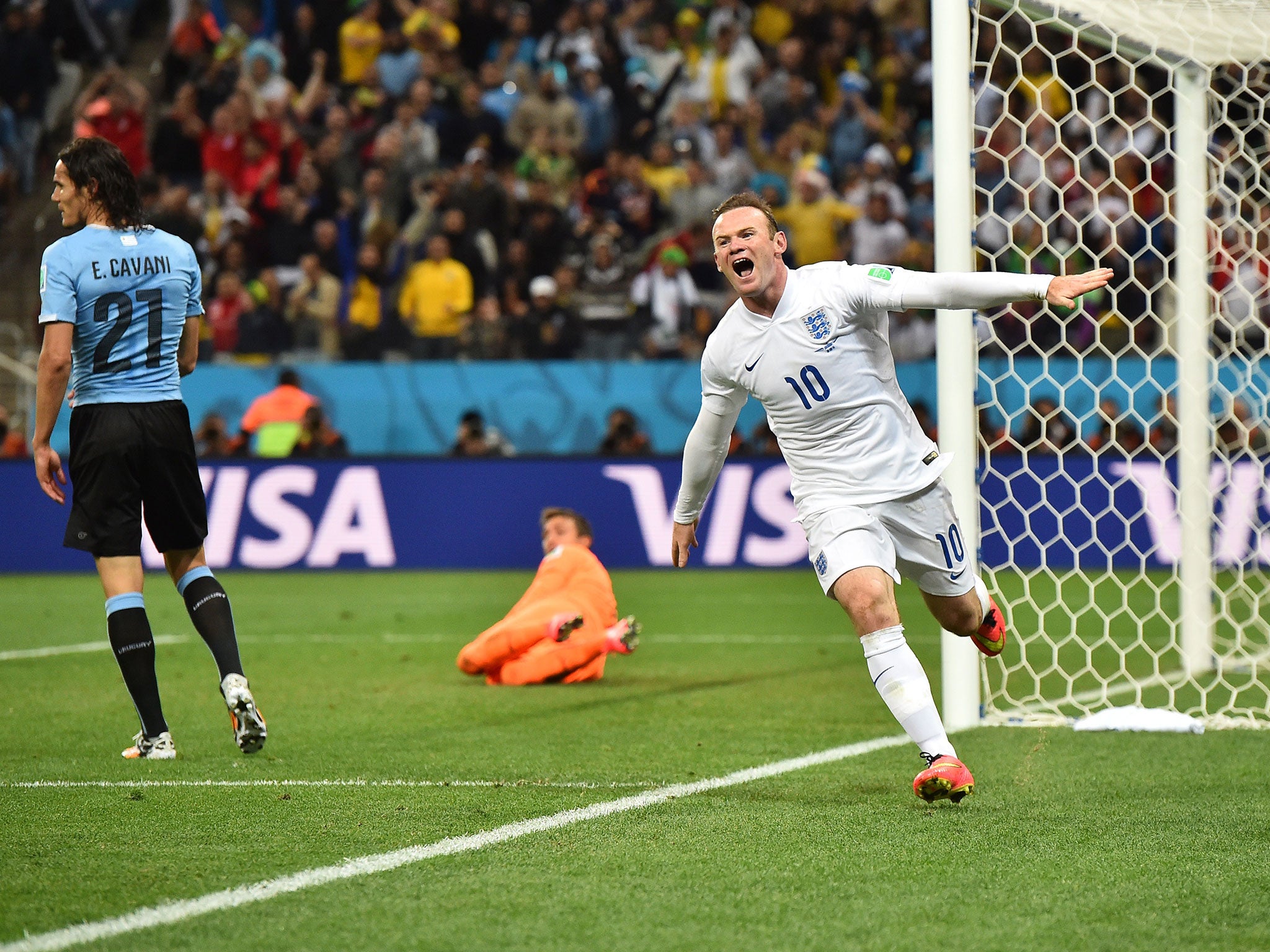 Wayne Rooney ended a 760 minute wait for a World Cup goal