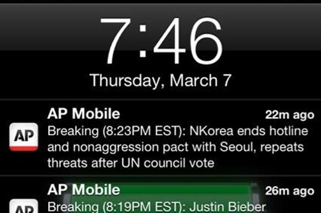 North Korea rattles saber at world, Bieber faints