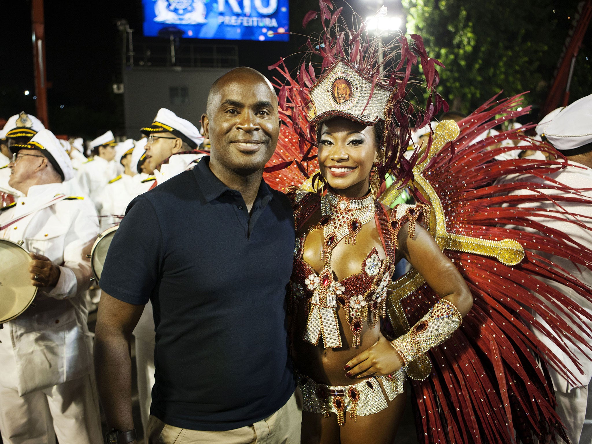 Robert Beckford attends Carnival in Rio de Janeiro in Seven Wonders of Brazil