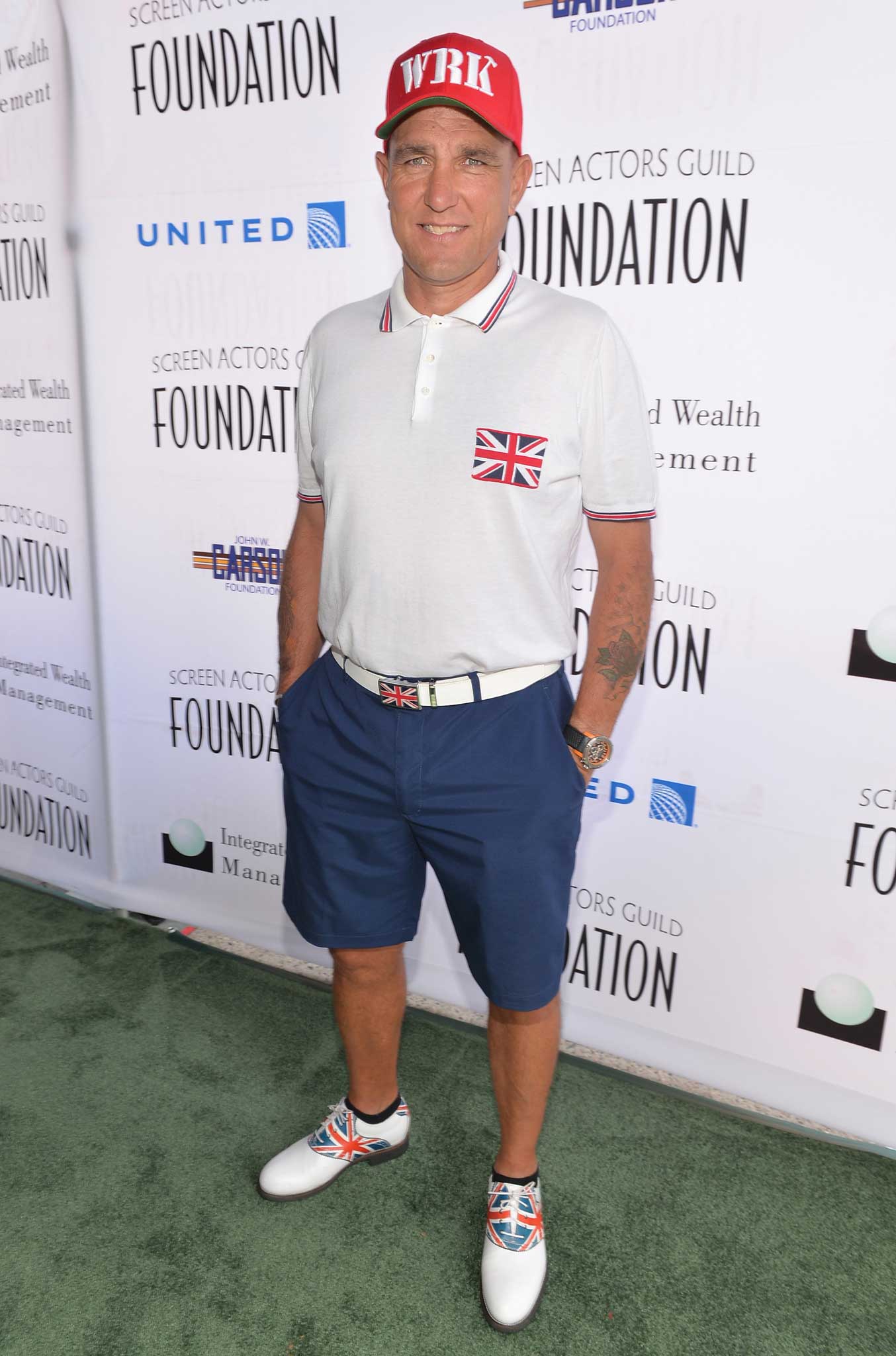 Jack the lad: Vinnie Jones at the 'Actors Fore Actors' event in Los Angeles
