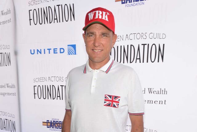 Jack the lad: Vinnie Jones at the 'Actors Fore Actors' event in Los Angeles