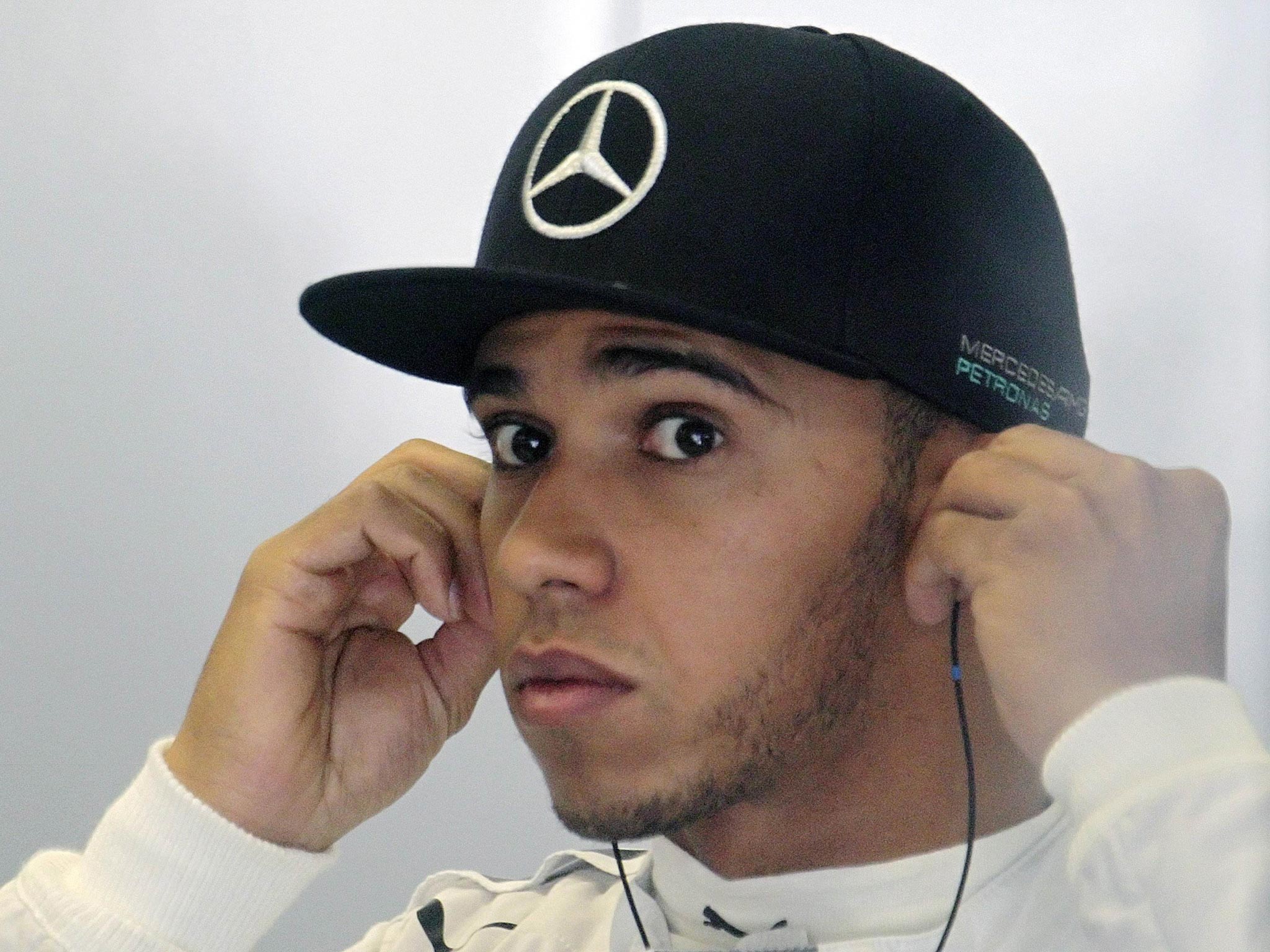 Lewis Hamilton led his team-mate Nico Rosberg by more than a third of a second in practice yesterday