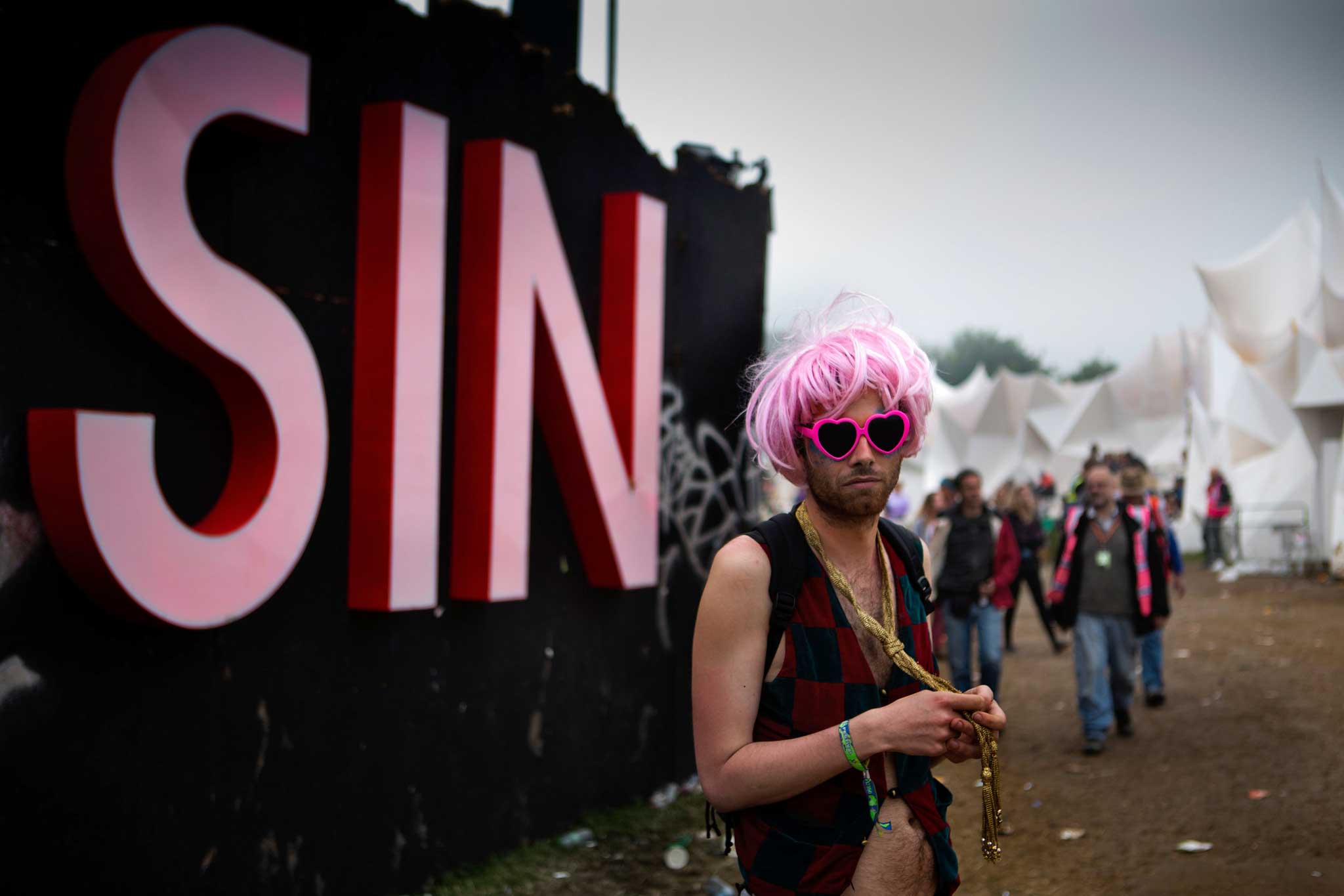 Hedonistic hideout: Shangri-La is the destination for serious partygoers once the final bow has been taken on the Pyramid Stage