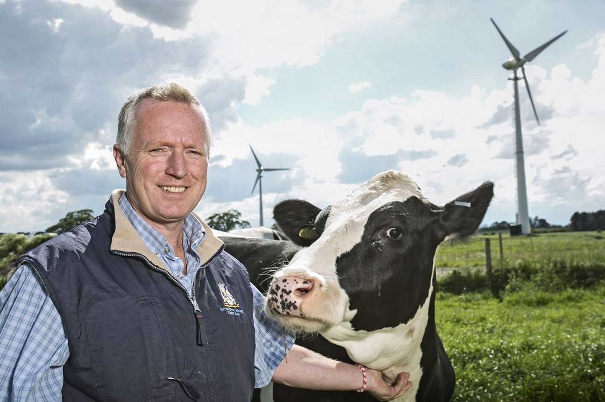 Two Endurance turbines are in operation on Chris Hobson's farm in Yorkshire. Investors can now catch the breeze with further wind projects