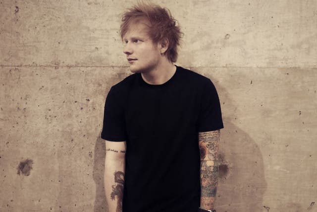 Ed Sheeran has topped the US album chart