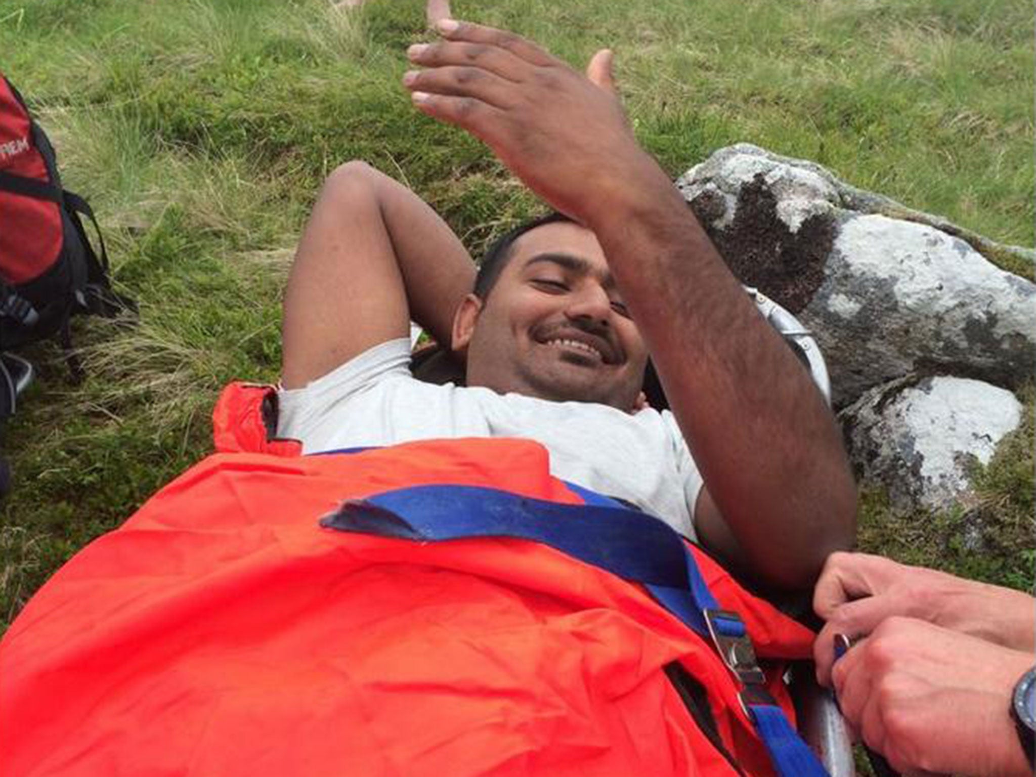 The Lochaber Mountain Rescue Team took the injured man off the mountain.