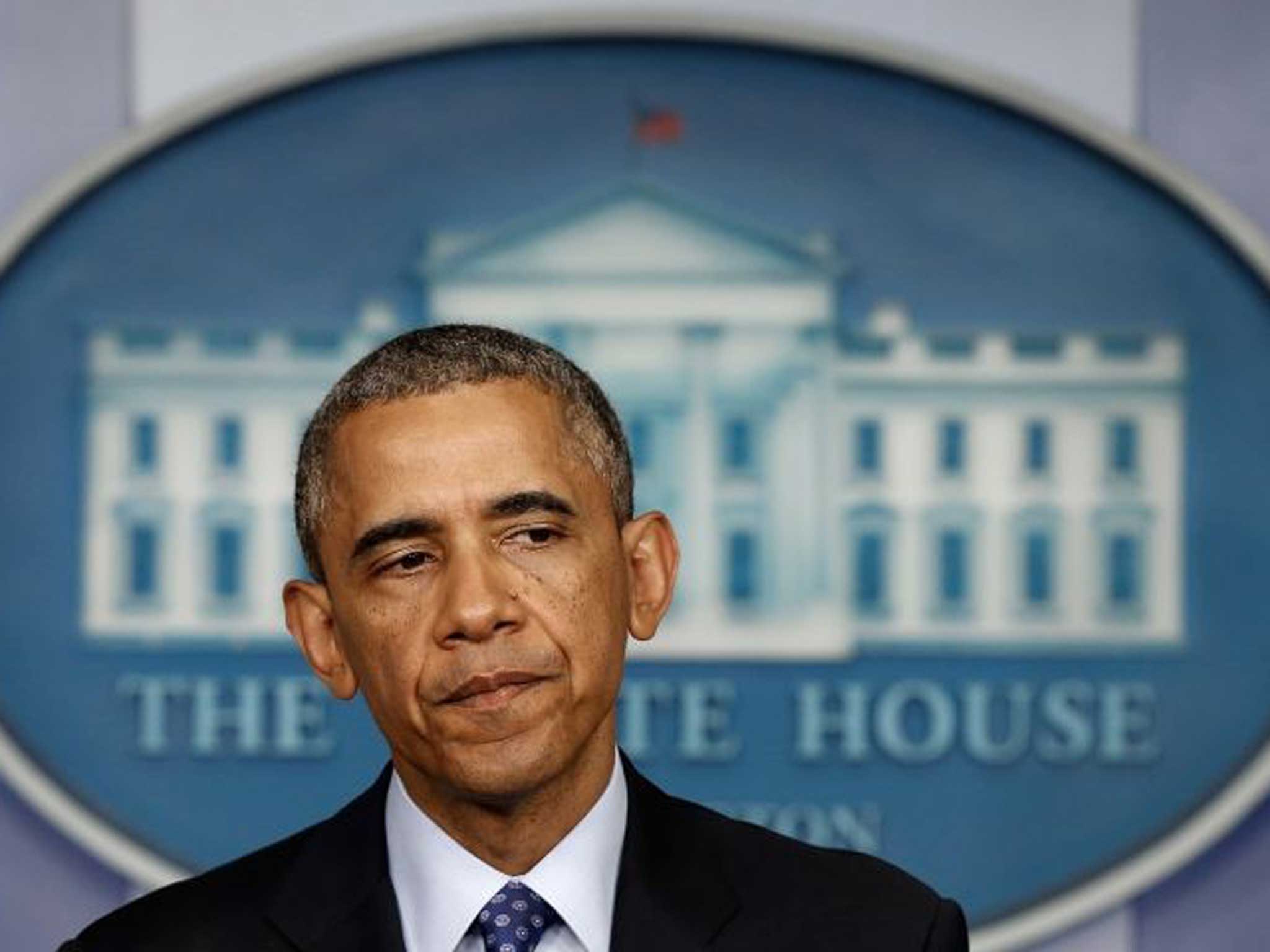 Hot seat: President Obama briefing on Iraq last week