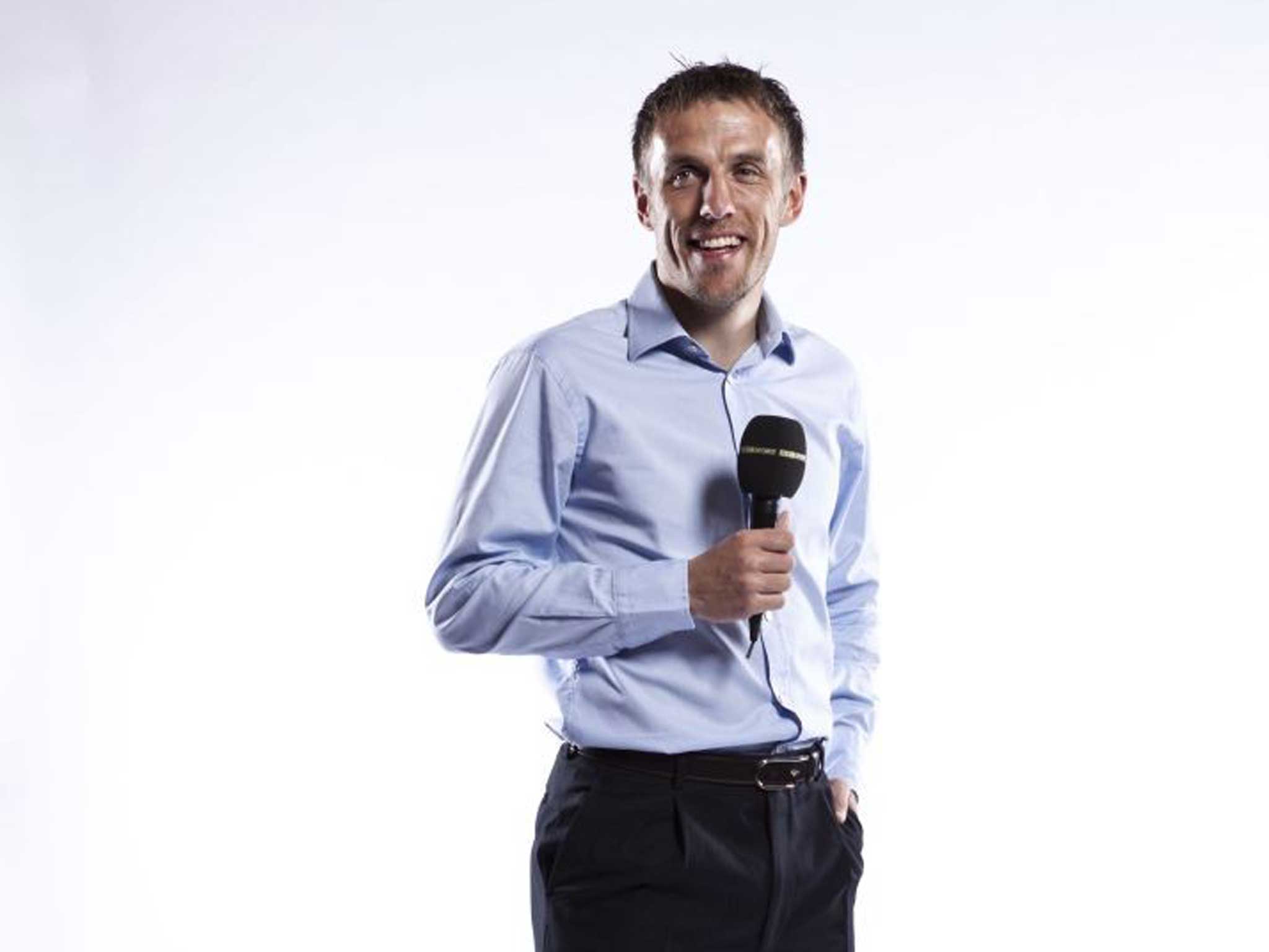 BBC co-commentator and pundit Phil Neville