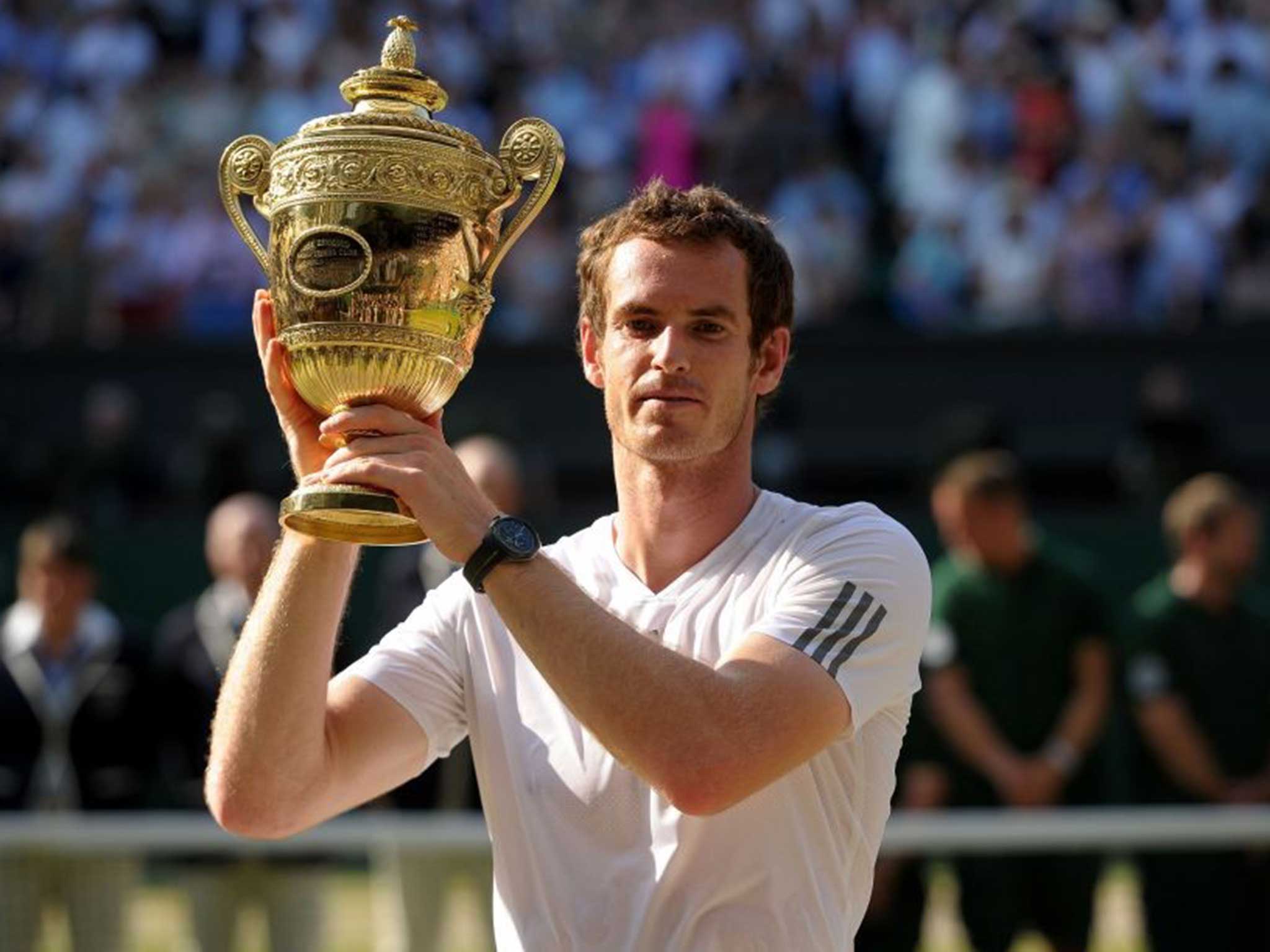 Murray with his trophy last year