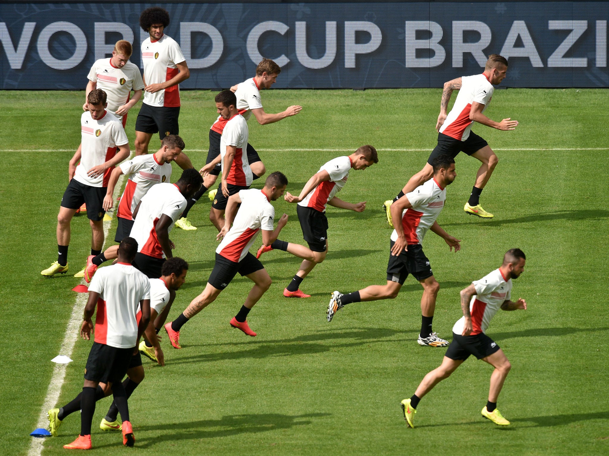 Belgium prepare for their crucial test against Russia