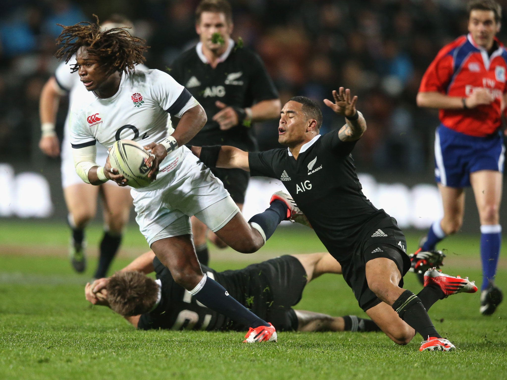 Marland Yarde was among those England players who responded well to a half-time rollicking in Hamilton