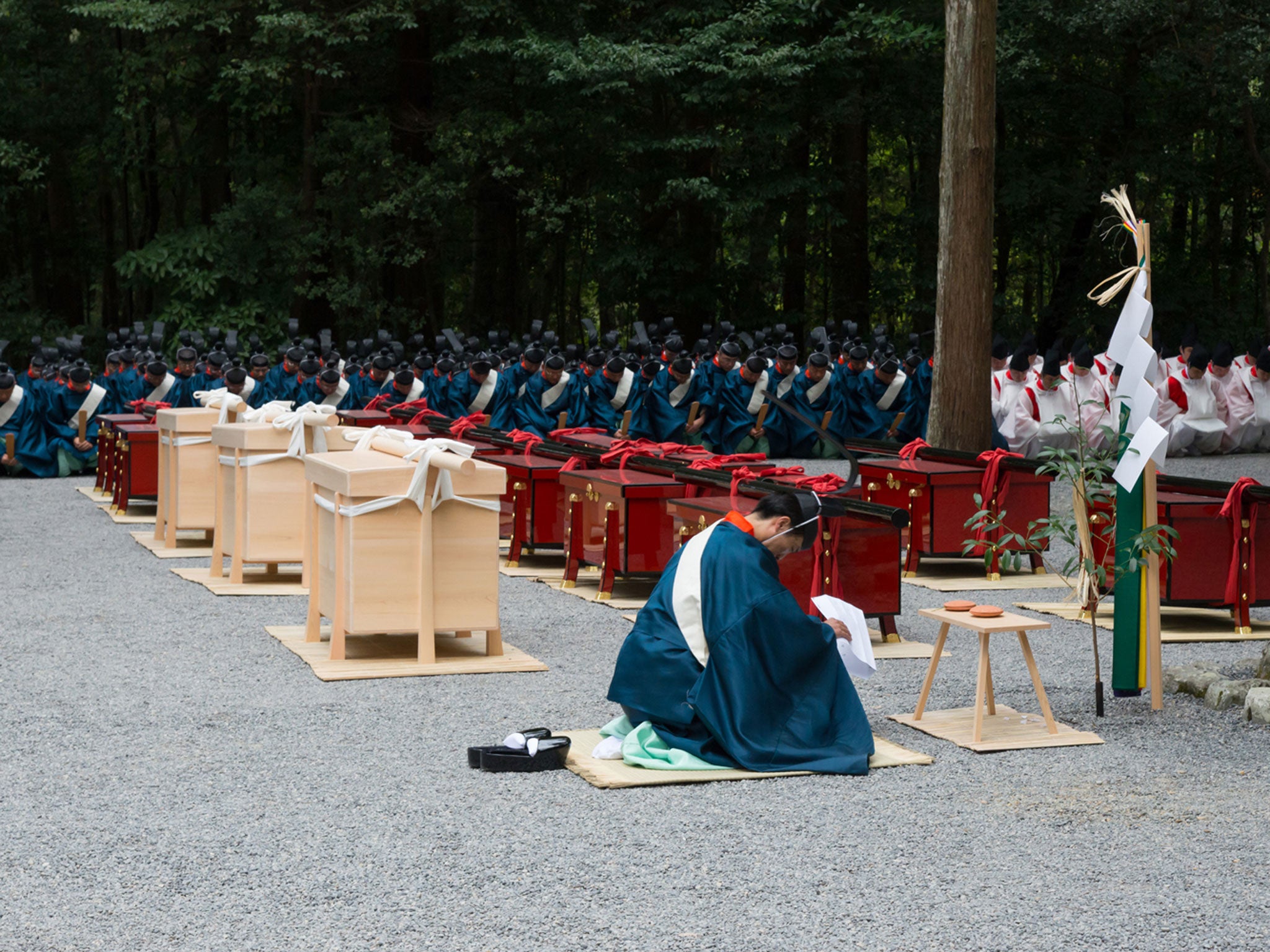 A Shinto ceremony of dedication